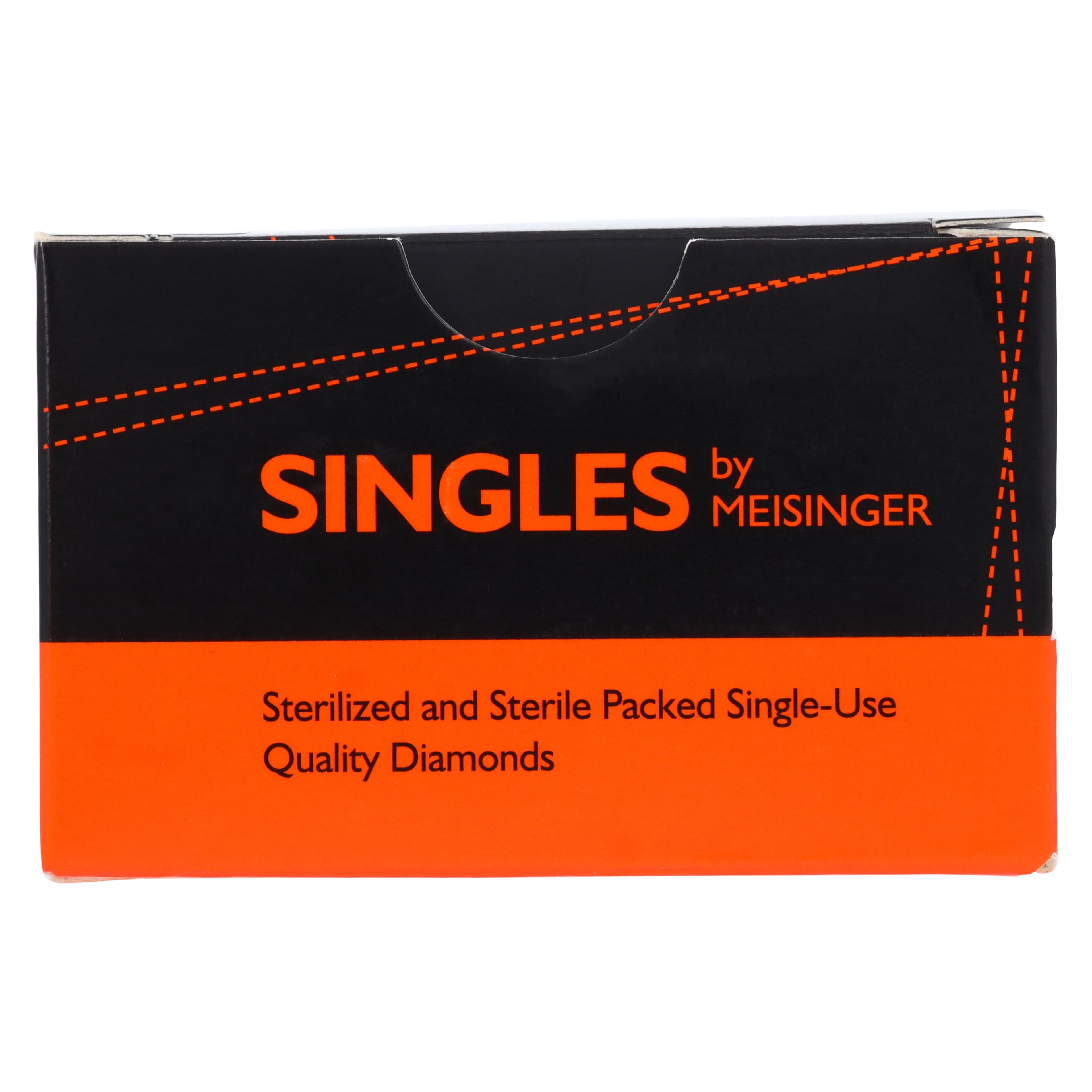 Meisinger Single-Use Sterile Diamond Burs, FG, Round, #0116M, 1.6 mm, Medium Grit, Blue, 25/Pk thumbnail 7