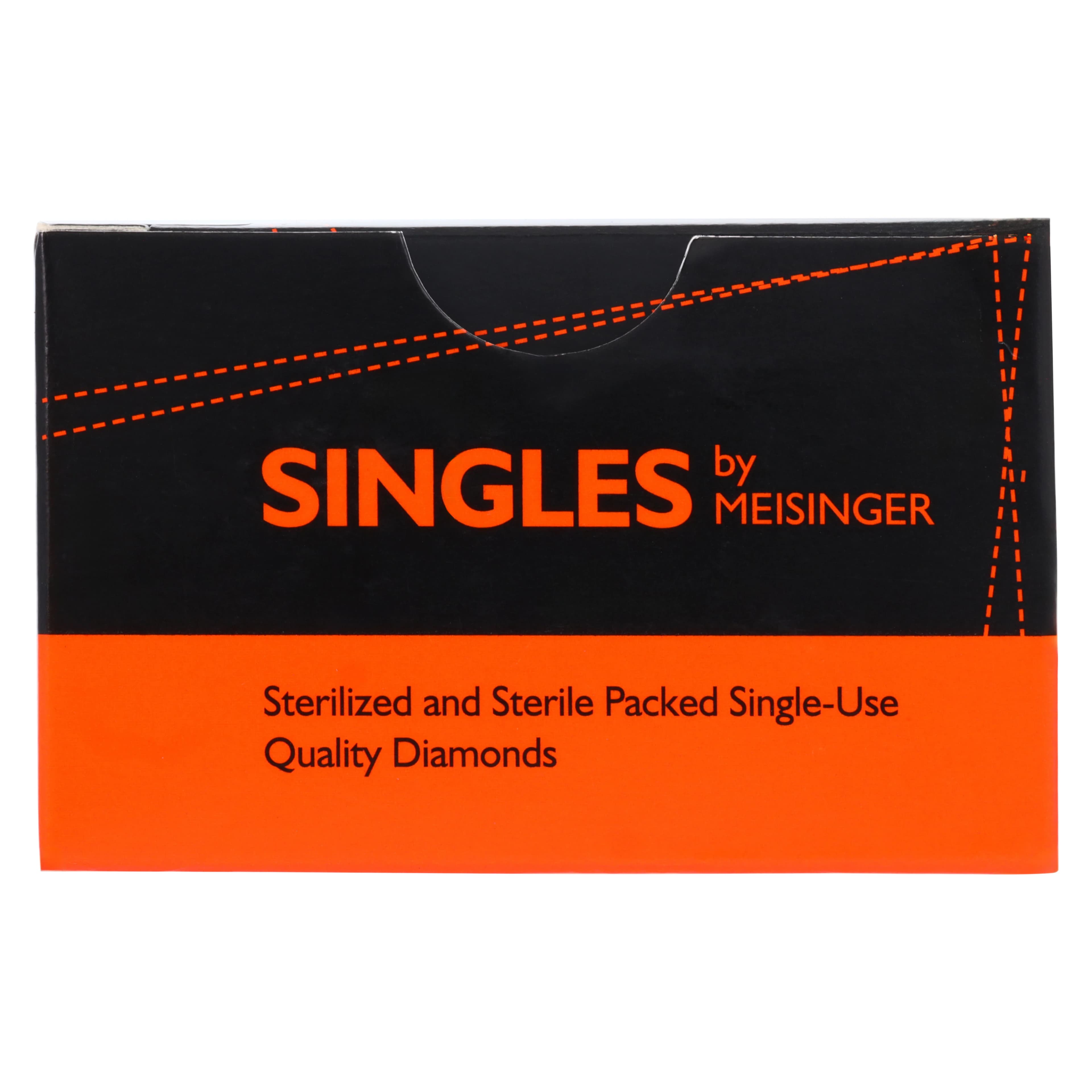Meisinger Singles Disposable Diamond Bur, FG, Round, #0118C, 1.8 mm, Coarse, Green, 25/Pk thumbnail 7