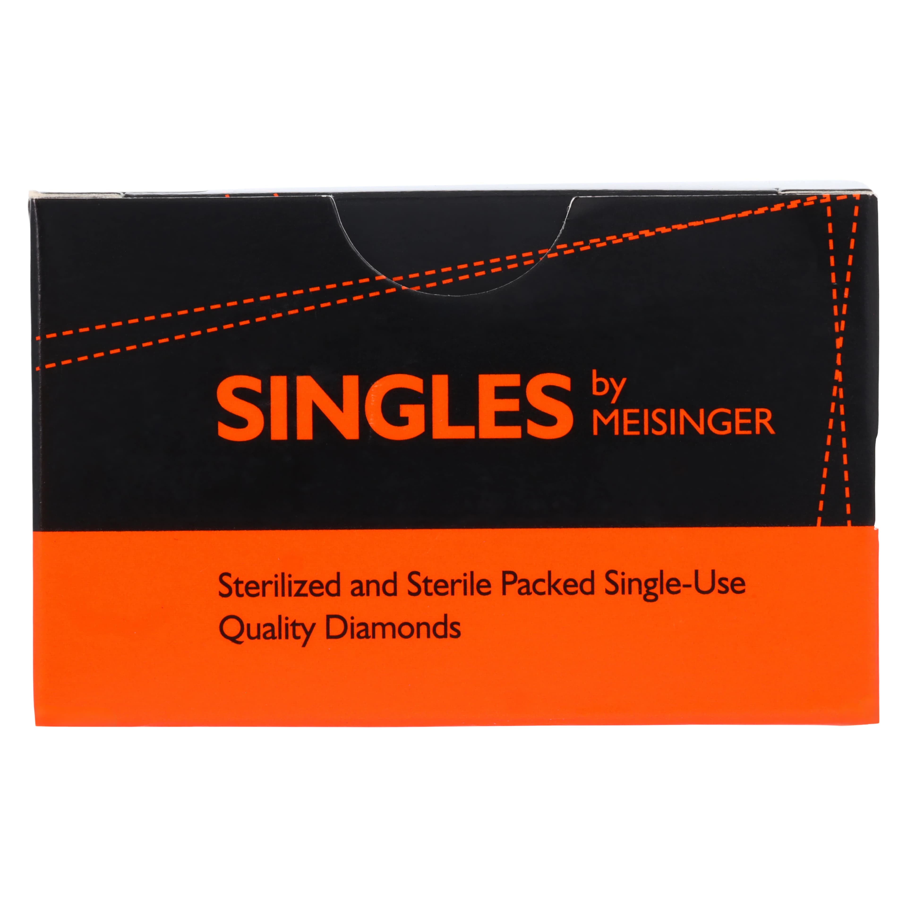 Meisinger Single-Use Sterile Diamond Burs, FG, Round, #0123C, 2.3 mm, Coarse, Green, 25/Pk thumbnail 7