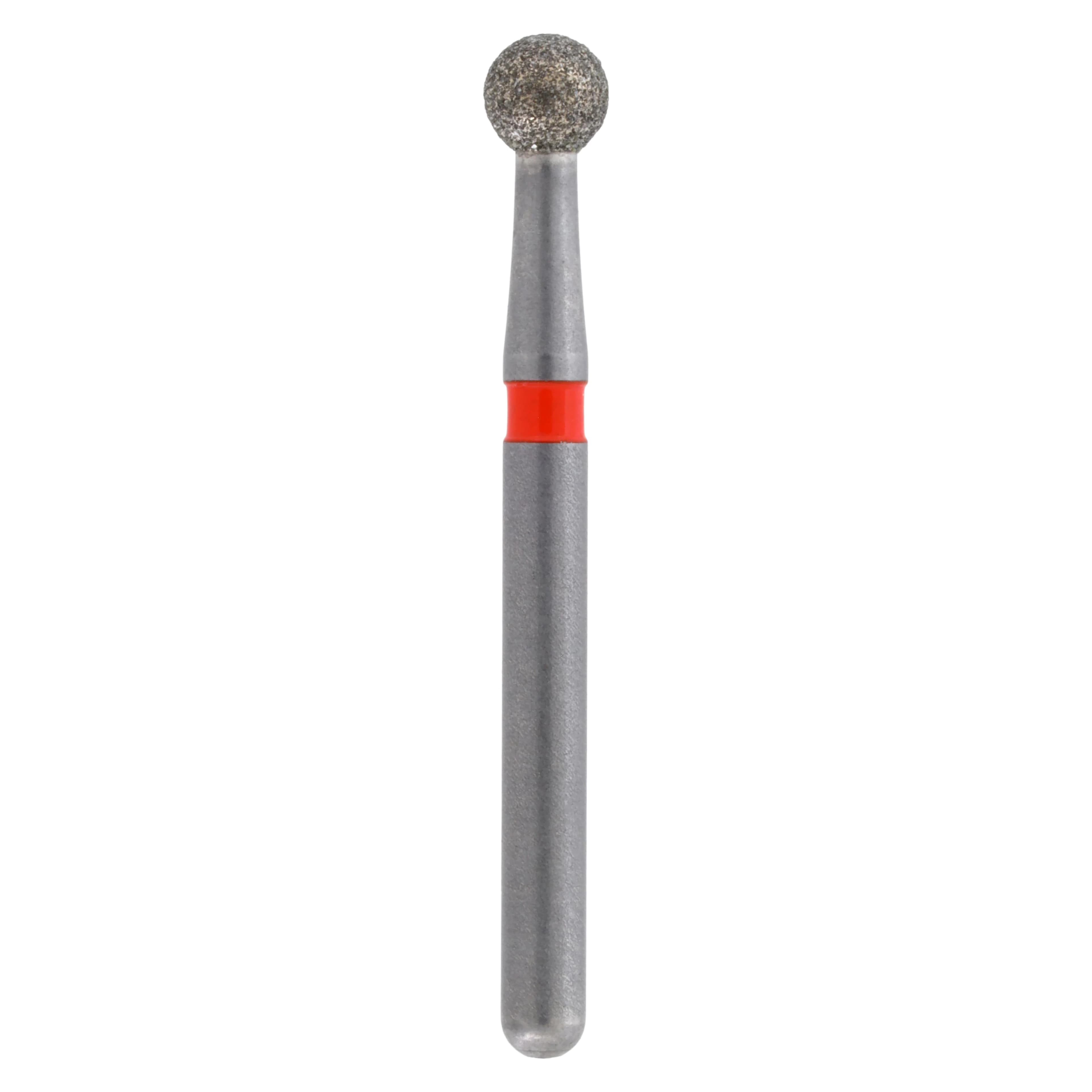 Meisinger Single-Use Sterile Diamond Bur, Friction Grip, Round, #0123F, 2.3 mm, Fine, Red, 25/Pk - Single-Use Sterile Diamond Bur, Friction Grip, Round, 0123F, 2.3 mm, Fine, Red, 25/Pk, 0123F - Image 1