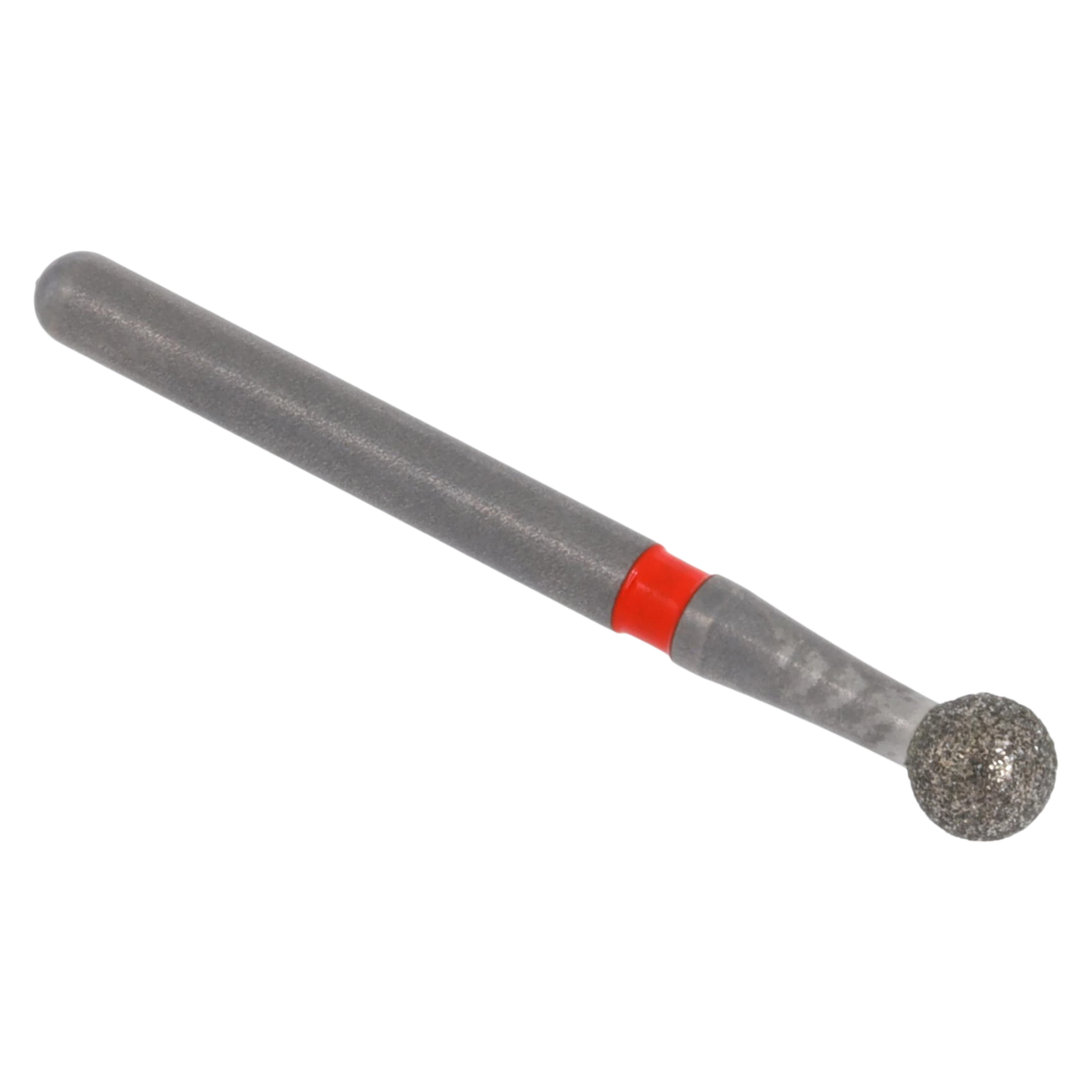 Meisinger Single-Use Sterile Diamond Bur, Friction Grip, Round, #0123F, 2.3 mm, Fine, Red, 25/Pk thumbnail 3