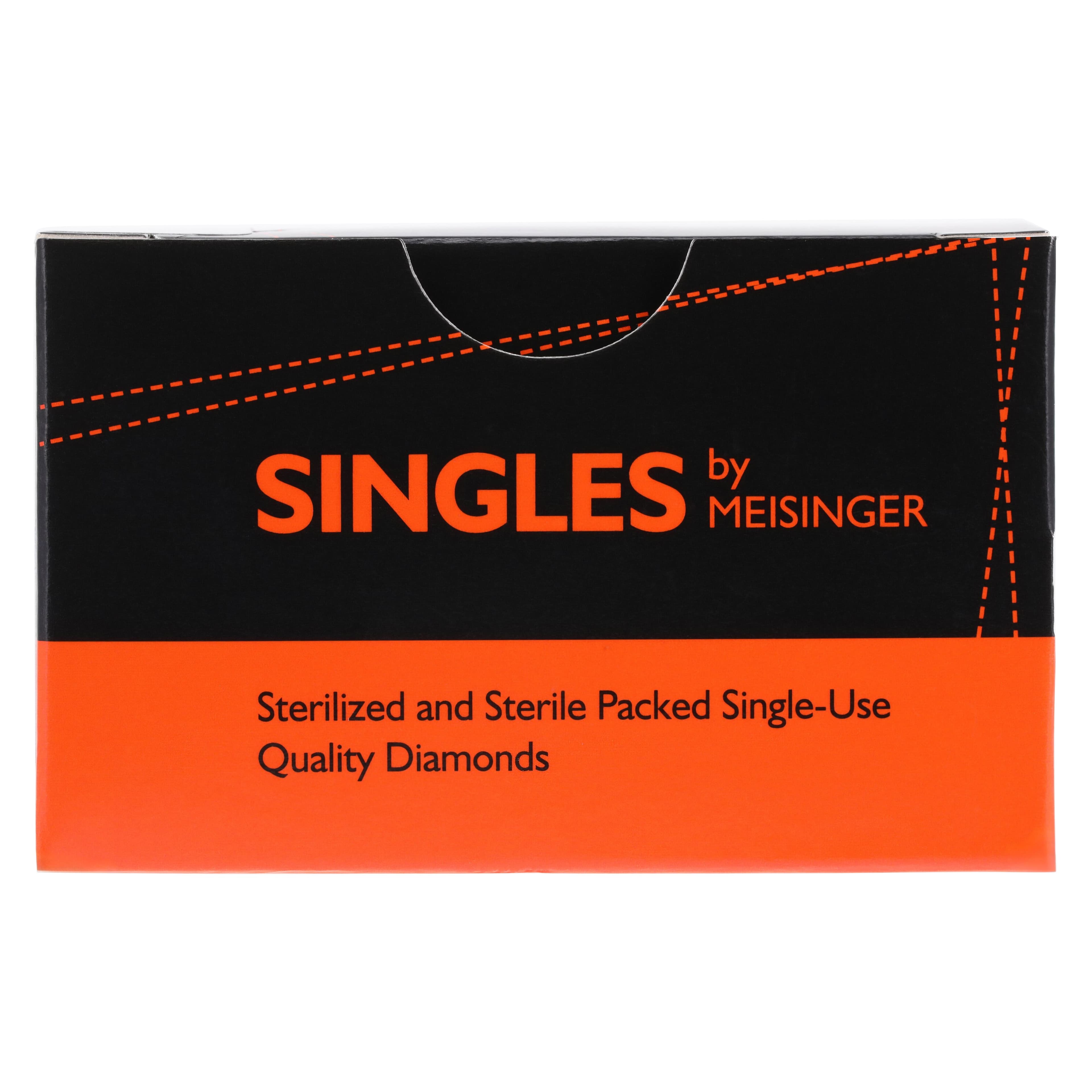 Meisinger Singles Disposable Diamond Bur FG, Pear Shape 0508MS, 0.8mm, Medium Grit, Short Shank, Sterile, 25/Pkg thumbnail 7