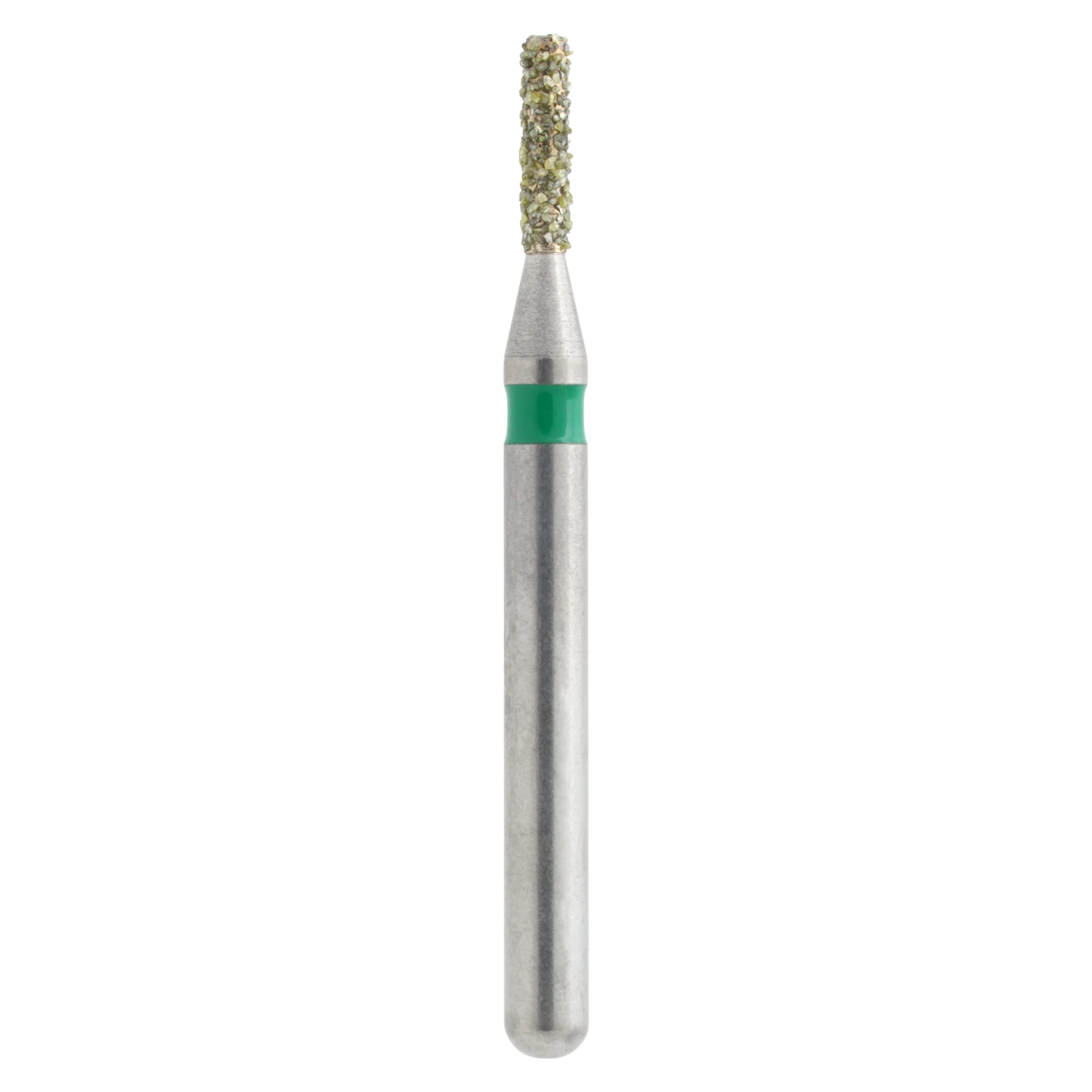 Meisinger Single-Use Sterile Diamond Bur, FG, Cylinder Flat End, #0710C, 1.0 mm, Coarse, Green, 25/Pk - Meisinger Single-Use Sterile Diamond Burs, FG, Cylinder Flat End, # 0710C, 1.0 mm, Coarse, Green, 25/Pk - Image 1