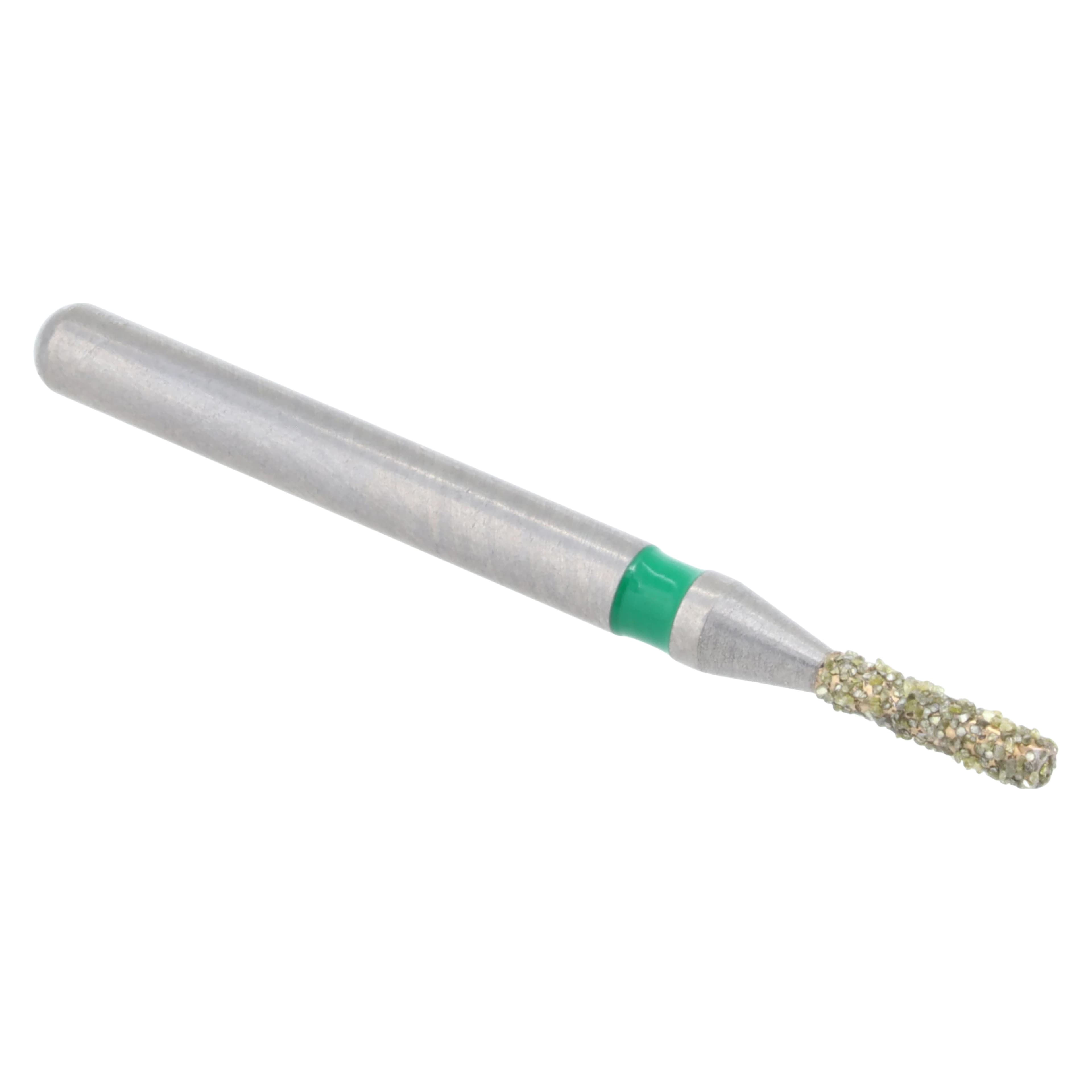 Meisinger Single-Use Sterile Diamond Bur, FG, Cylinder Flat End, #0710C, 1.0 mm, Coarse, Green, 25/Pk thumbnail 3