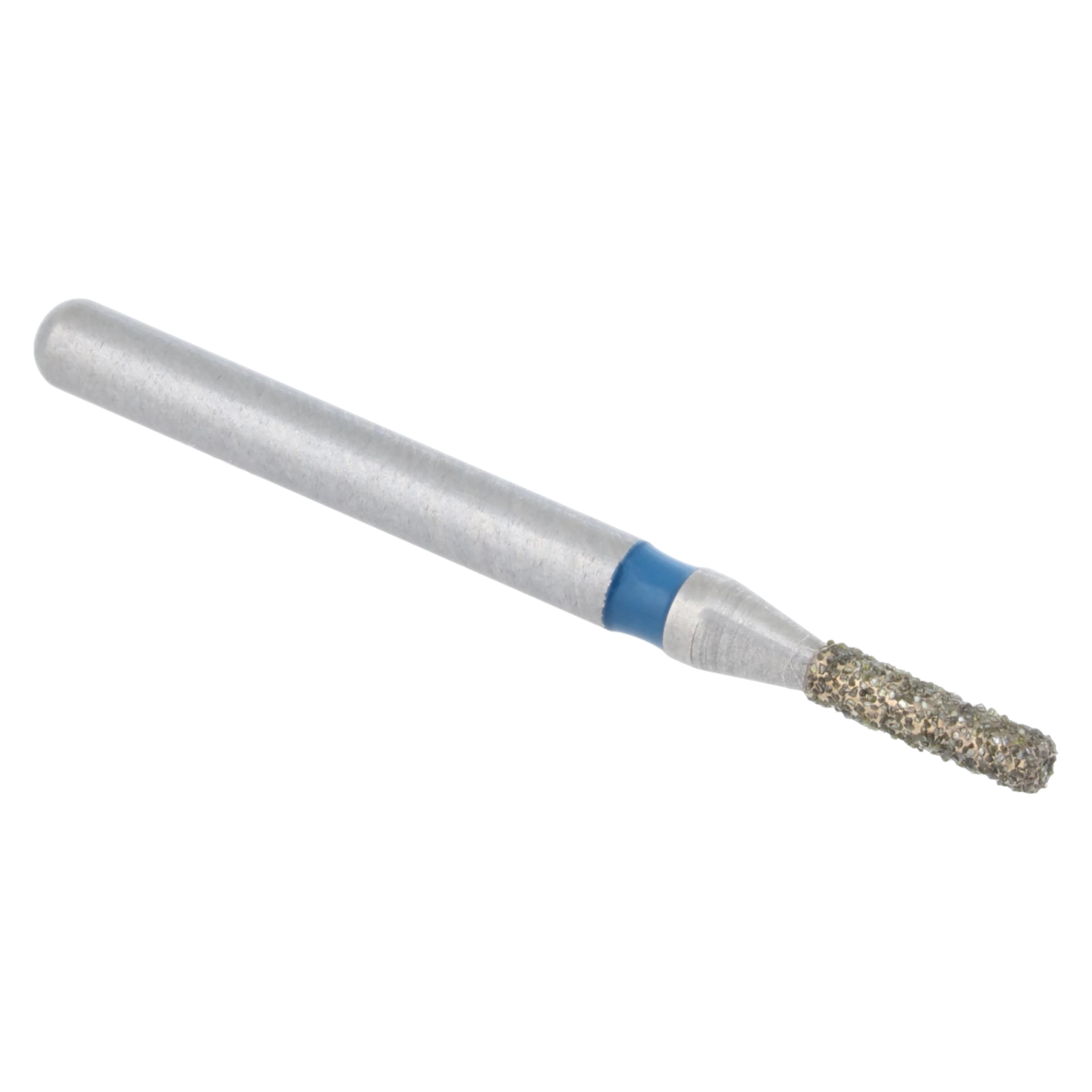 Meisinger Single-Use Sterile Diamond Burs, FG, Cylinder Flat End, #0710M, 1.0 mm, Medium, Blue, 25/Pk thumbnail 4