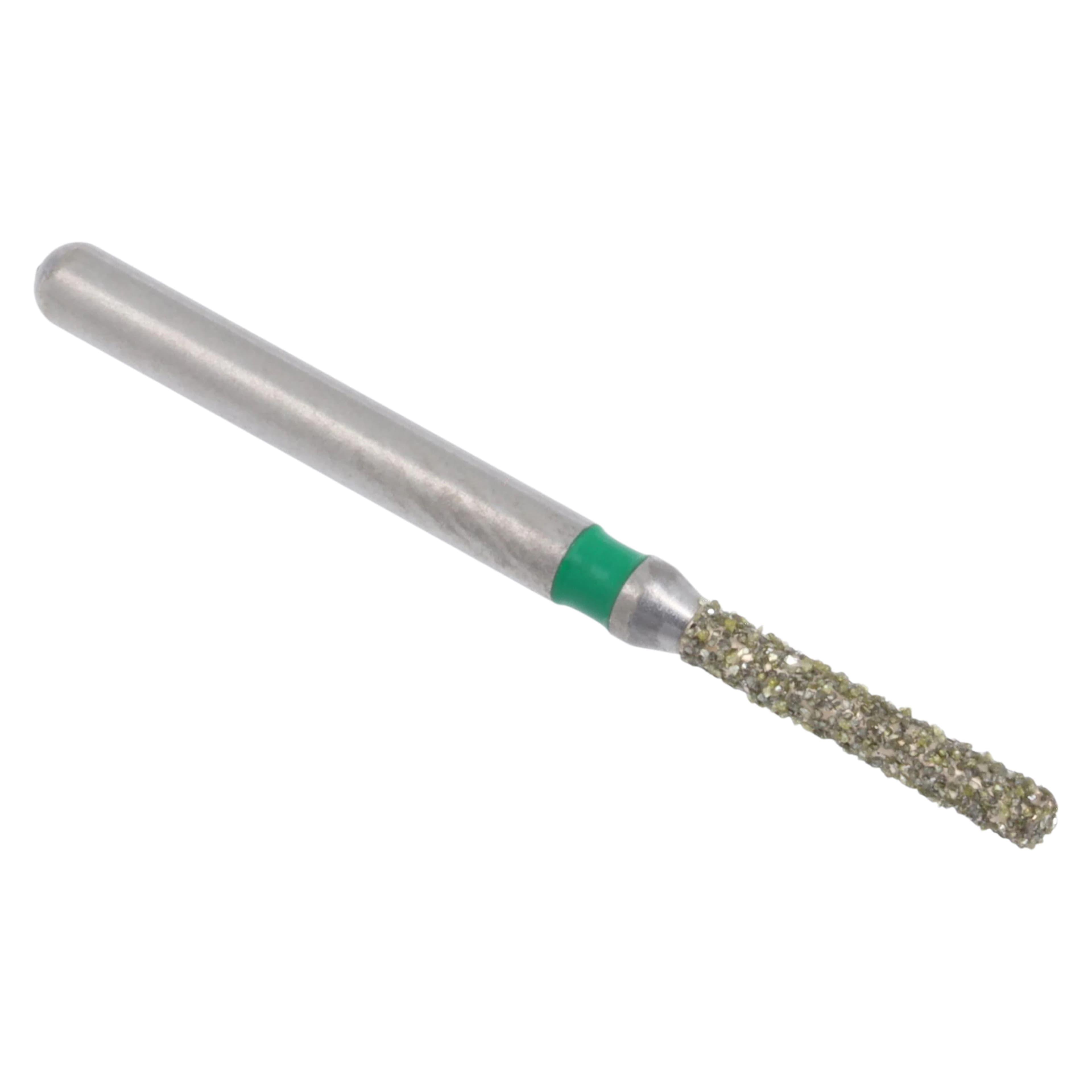 Meisinger Single-Use Sterile Diamond Burs, FG, Cylinder Flat End, #0712.7C, 1.2 mm Diameter, 7.0 mm Length, Coarse, Green, 25/Pk thumbnail 3