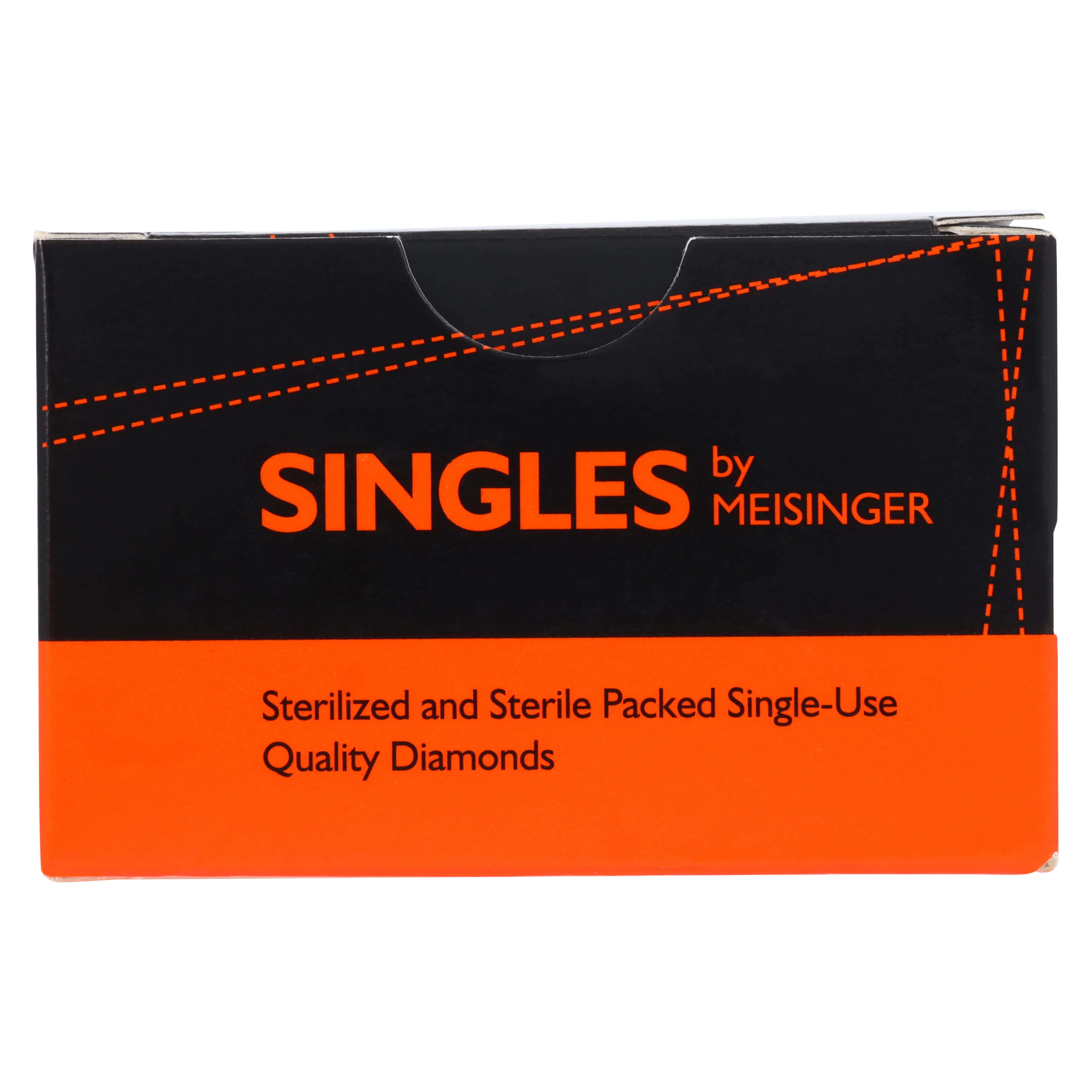 Meisinger Single-Use Sterile Diamond Burs, FG, Cylinder Flat End, #0712.7C, 1.2 mm Diameter, 7.0 mm Length, Coarse, Green, 25/Pk thumbnail 7