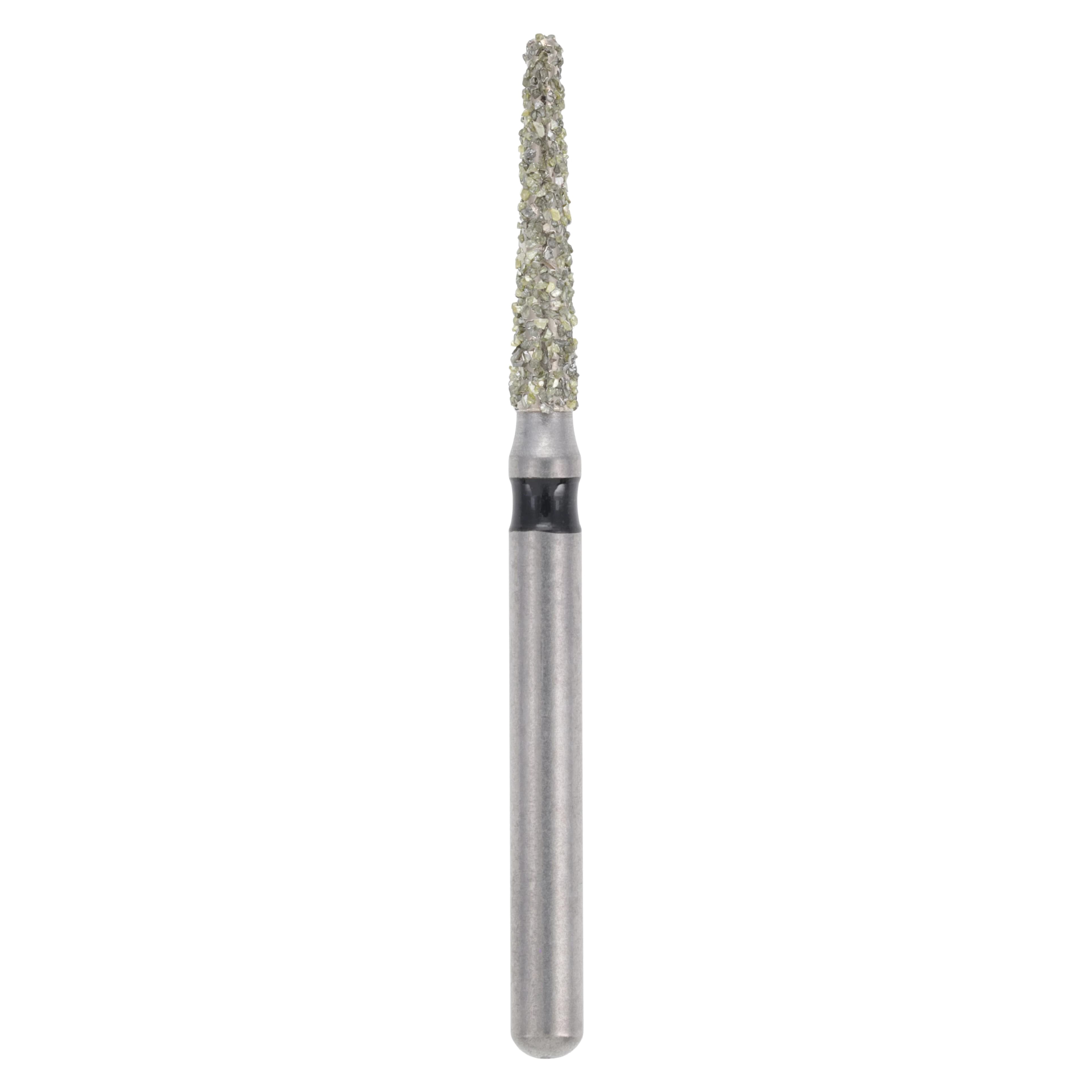 Meisinger Single-Use Sterile Diamond Bur, Friction Grip, Tapered Round Edge, 0816.8C, 1.6 mm Head Diameter, Extra Coarse, Black, 25/Pk - Single-Use Sterile Diamond Bur, Friction Grip, Tapered Round Edge, 0816.8C, 1.6 mm, Extra Coarse, Black, 25/Pk, 0816.8C - Image 1