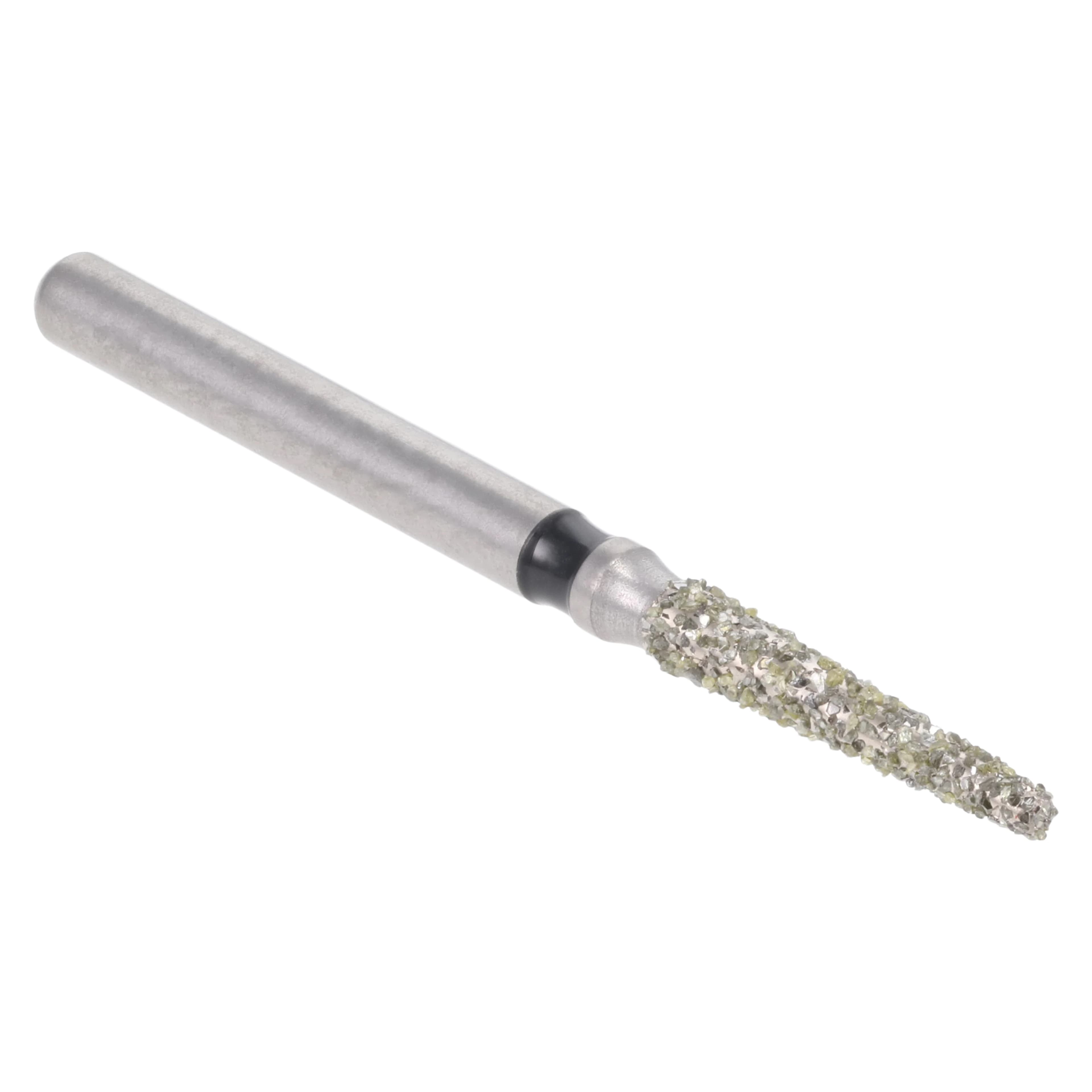 Meisinger Single-Use Sterile Diamond Bur, Friction Grip, Tapered Round Edge, 0816.8C, 1.6 mm Head Diameter, Extra Coarse, Black, 25/Pk thumbnail 3