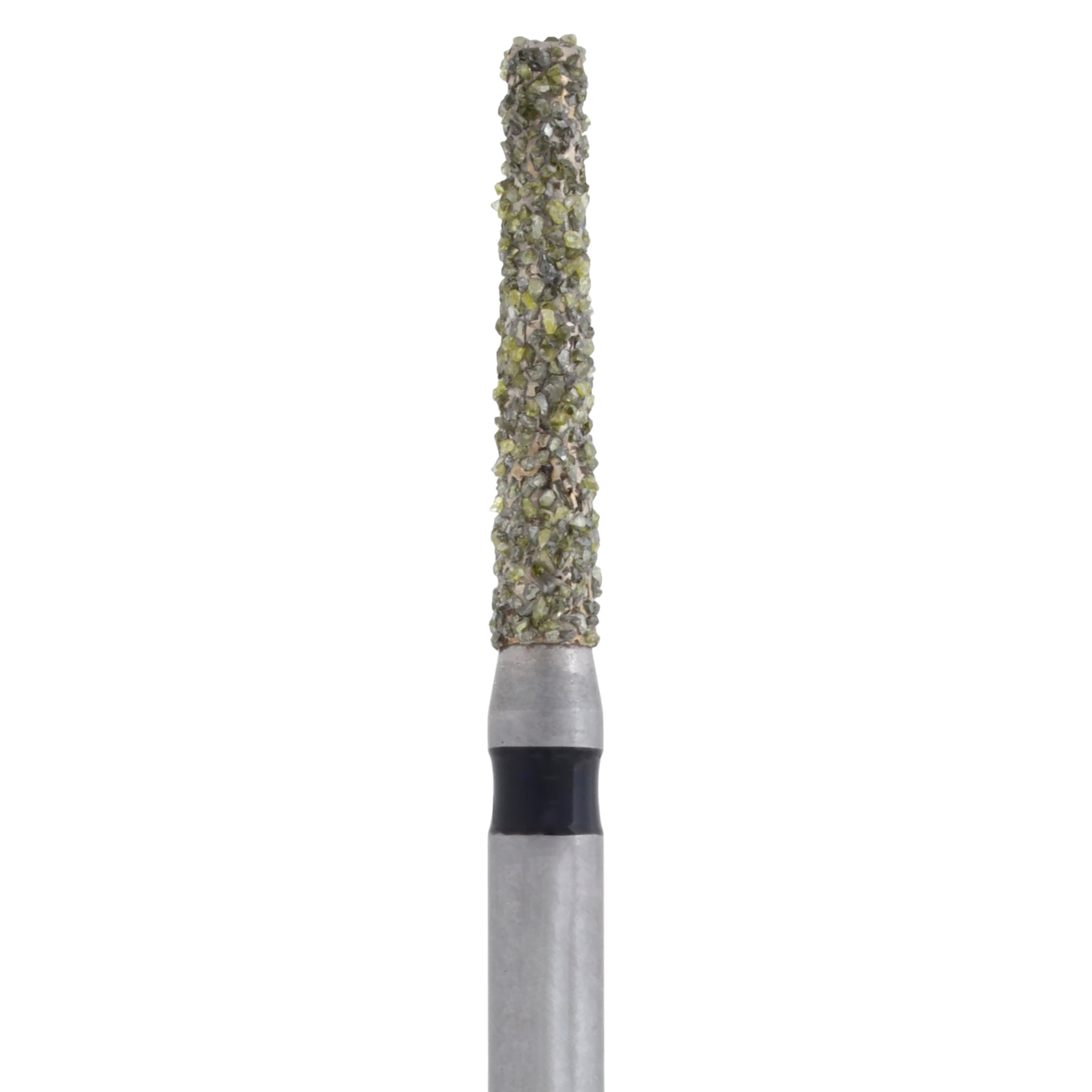 Meisinger Single-Use Sterile Diamond Bur, Friction Grip, Tapered Flat End, 0916.8C, 1.6 mm, Coarse, Green, 25/Pk thumbnail 2