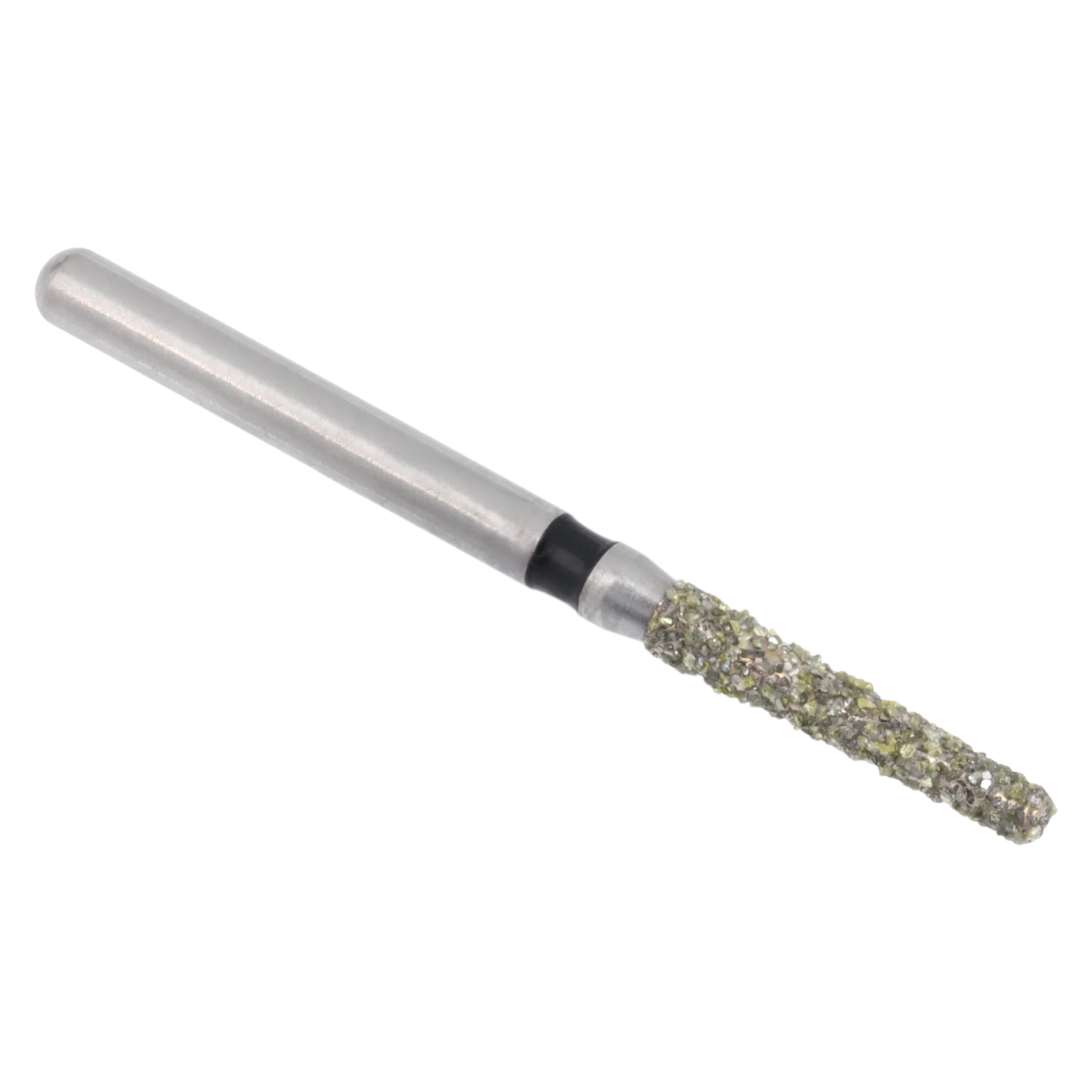 Meisinger Single-Use Sterile Diamond Bur, Friction Grip, Tapered Flat End, 0916.8C, 1.6 mm, Coarse, Green, 25/Pk thumbnail 3