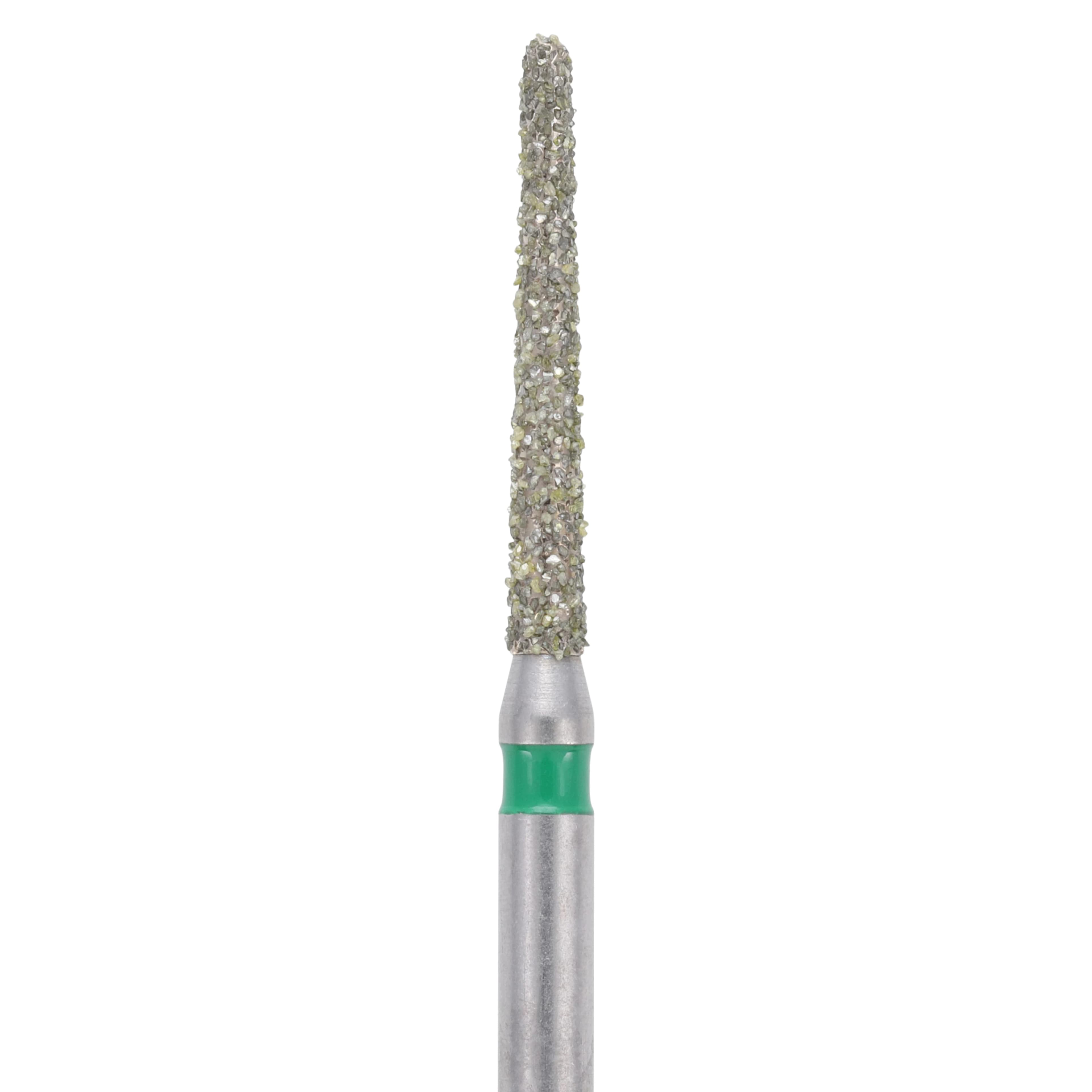 Meisinger Single-Use Sterile Diamond Bur, Friction Grip, Tapered Round End, Coarse, Green, 1.4 mm, 25/Pk, #1114.10C thumbnail 2