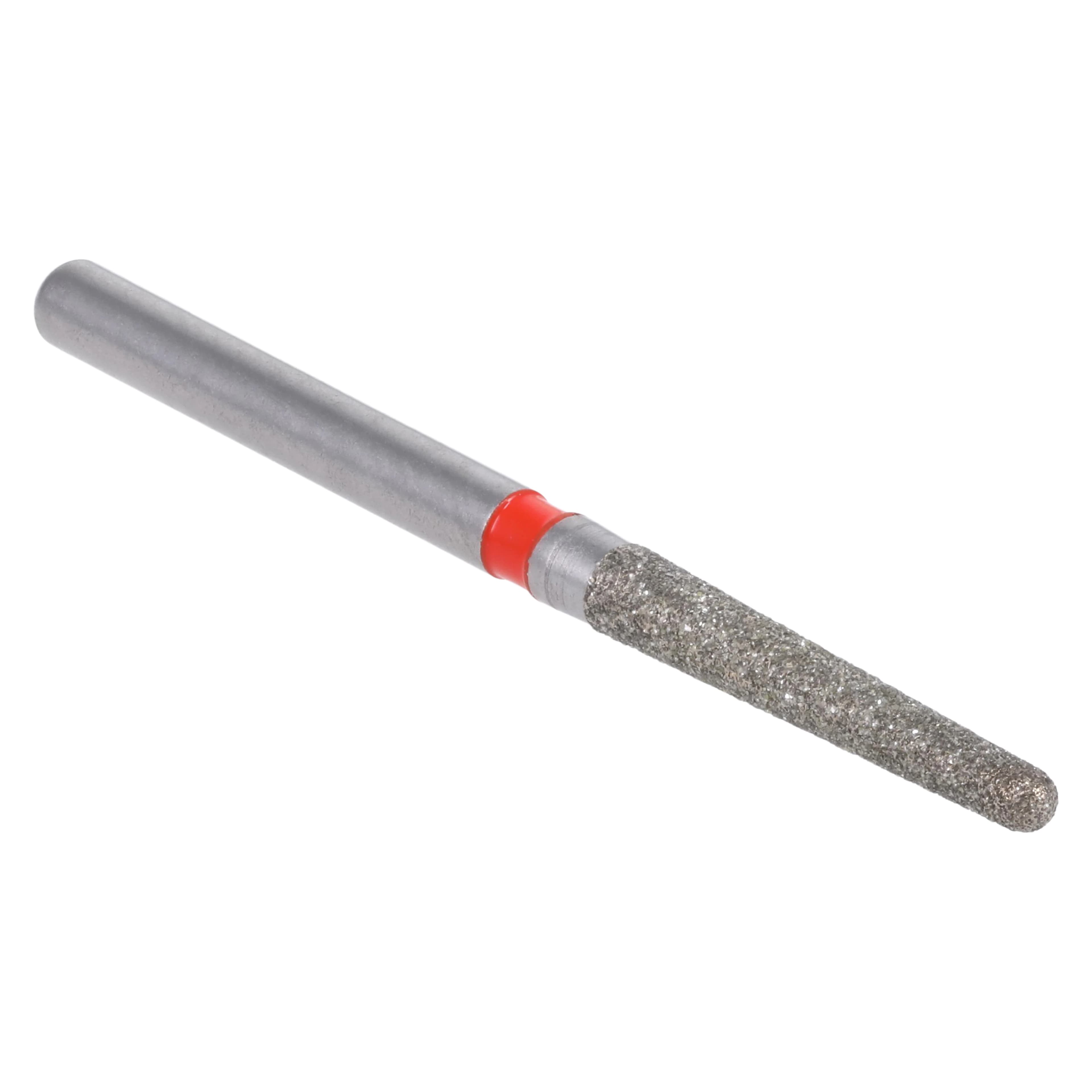 Meisinger Single-Use Sterile Diamond Bur, FG, Tapered Round End, #1116.10F, 1.6 mm, Fine, Red, 25/Pk thumbnail 3