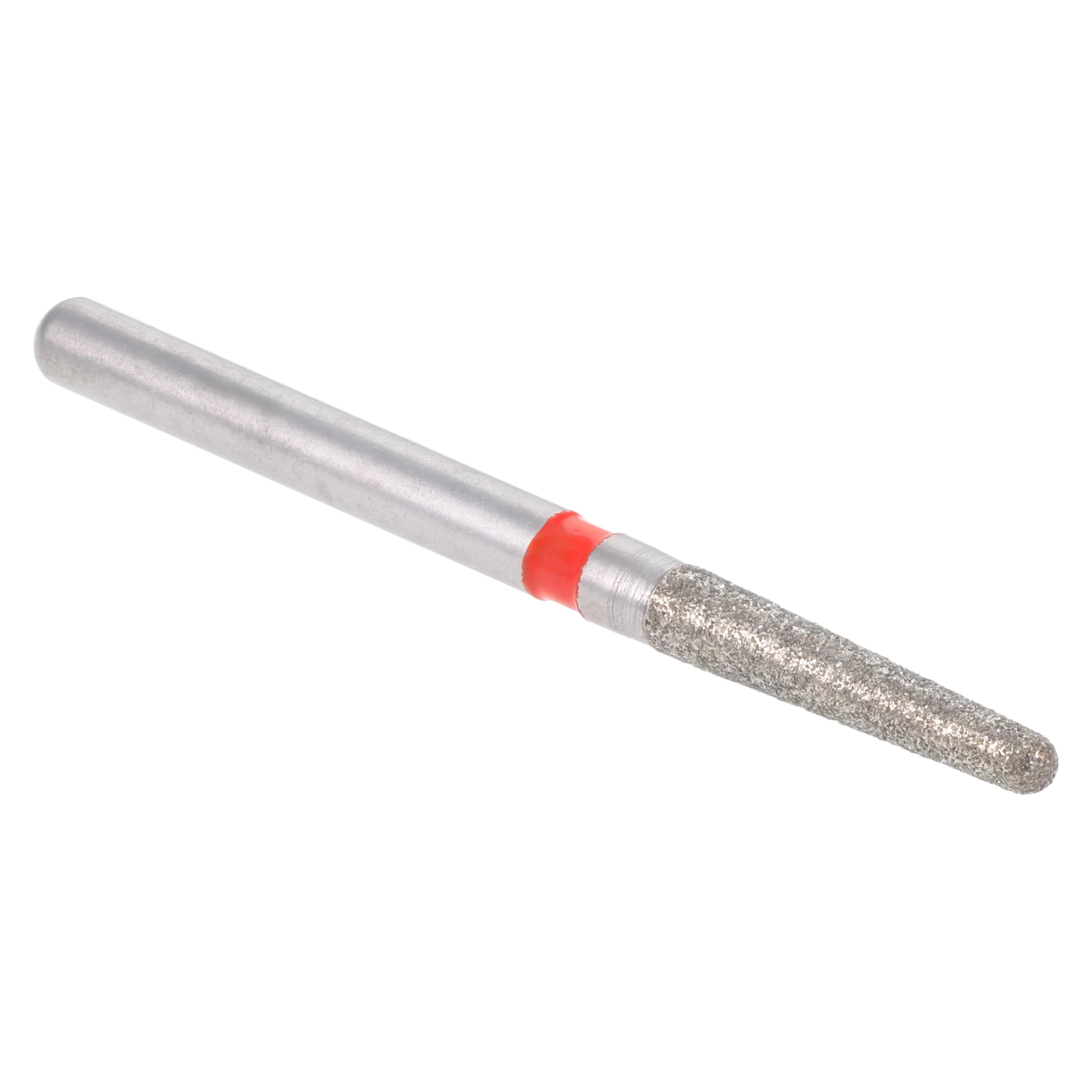 Meisinger Single-Use Sterile Diamond Burs, FG, Tapered Round End, #1116.8F, 1.6 mm, Fine, Red, 25/Pk thumbnail 3