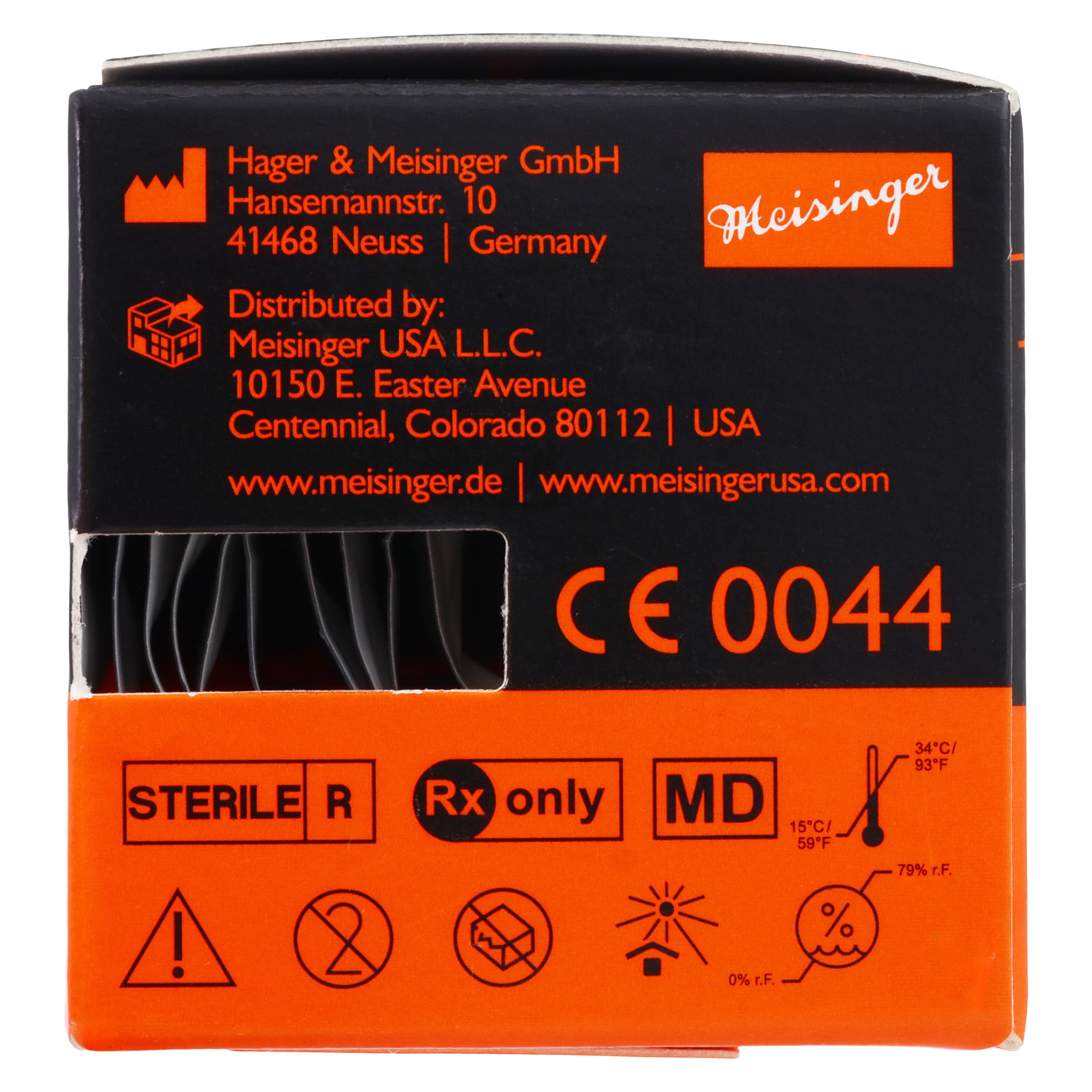 Meisinger Single-Use Sterile Diamond Bur, FG, Tapered Round End, #1121.8C, 2.1 mm, Super Coarse, Black, 25/Pk thumbnail 6