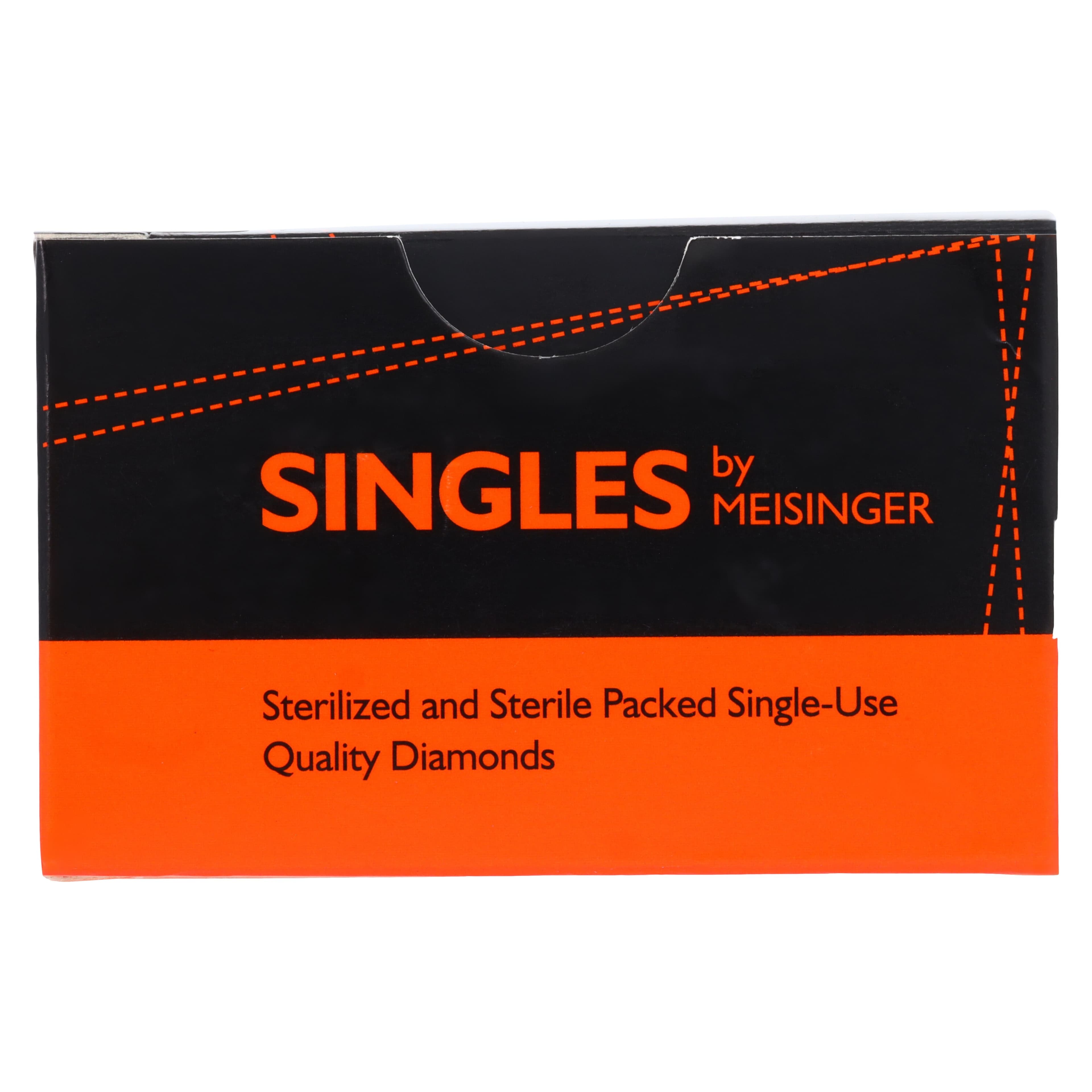 Meisinger Single-Use Sterile Diamond Bur, FG, Tapered Round End, #1121.8C, 2.1 mm, Super Coarse, Black, 25/Pk thumbnail 8