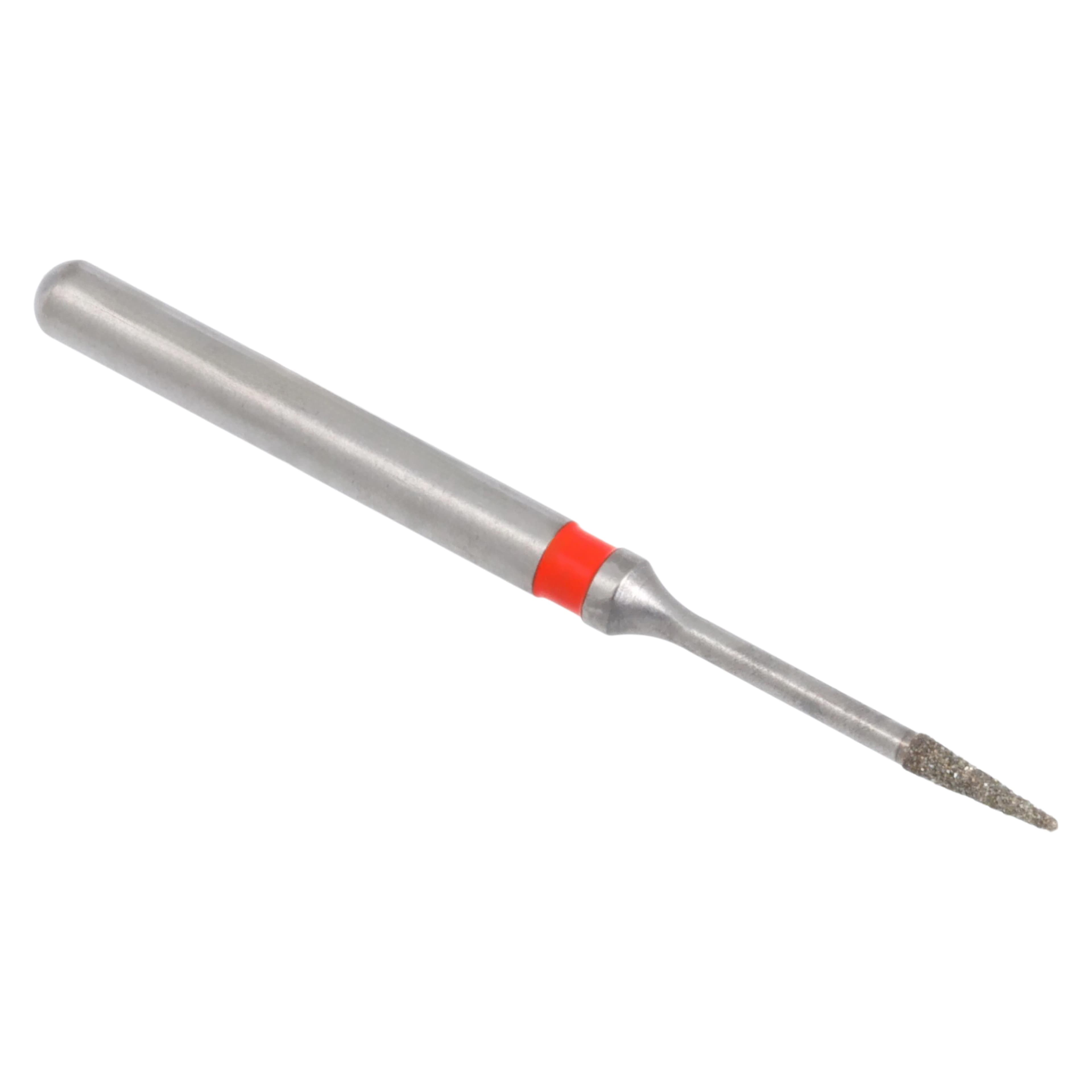 Meisinger Single-Use Sterile Diamond Bur, FG, Needle, #1310.3F, 0.8 mm, Fine, Red, 25/Pk thumbnail 2