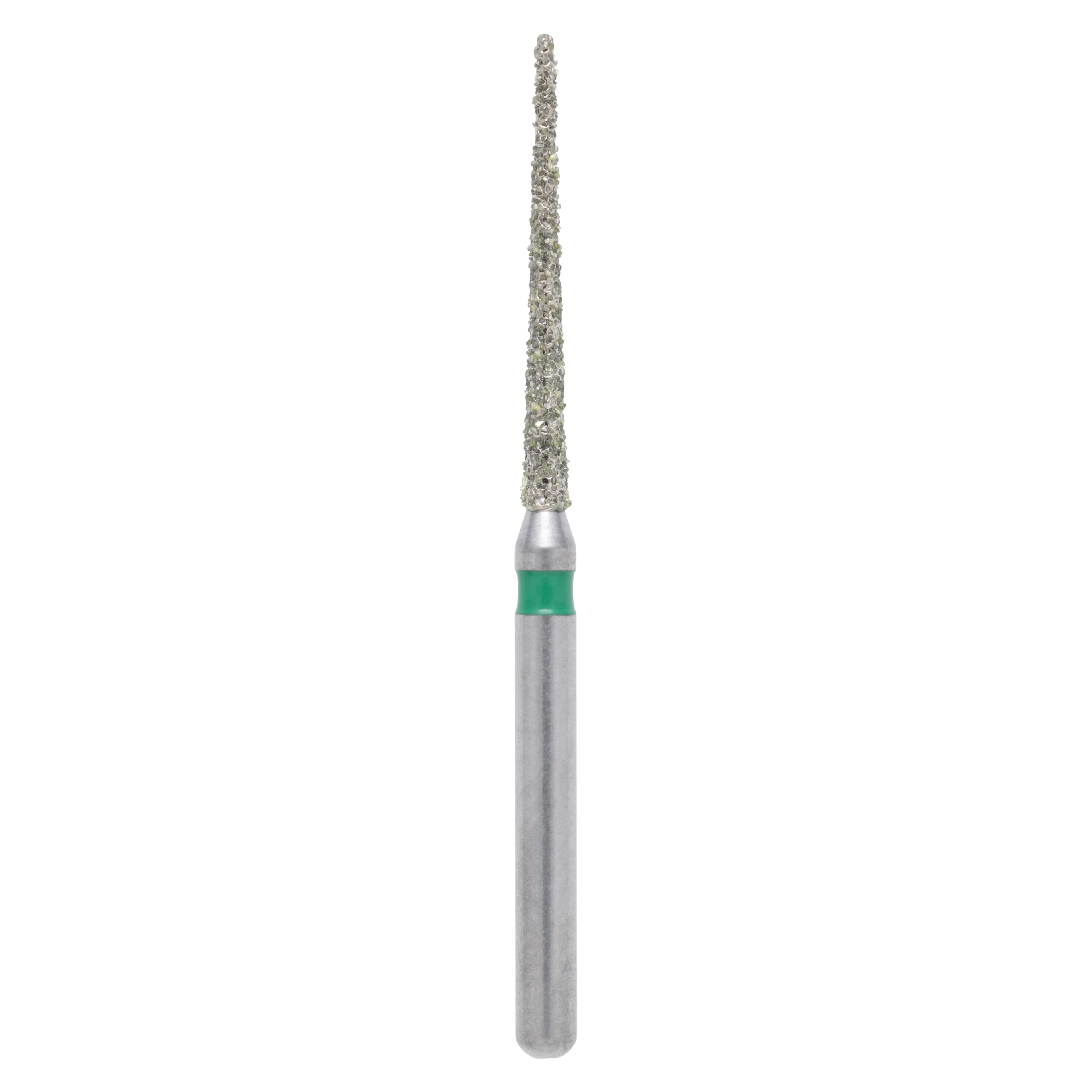 Meisinger Singles Disposable Diamond Bur, FG Friction Grip, Extra Long Needle, 1.2mm, Coarse, Green, 25/Pack, #1312.11C - Meisinger FG Single-Use Diamonds - Coarse - #1312.11C - Image 1