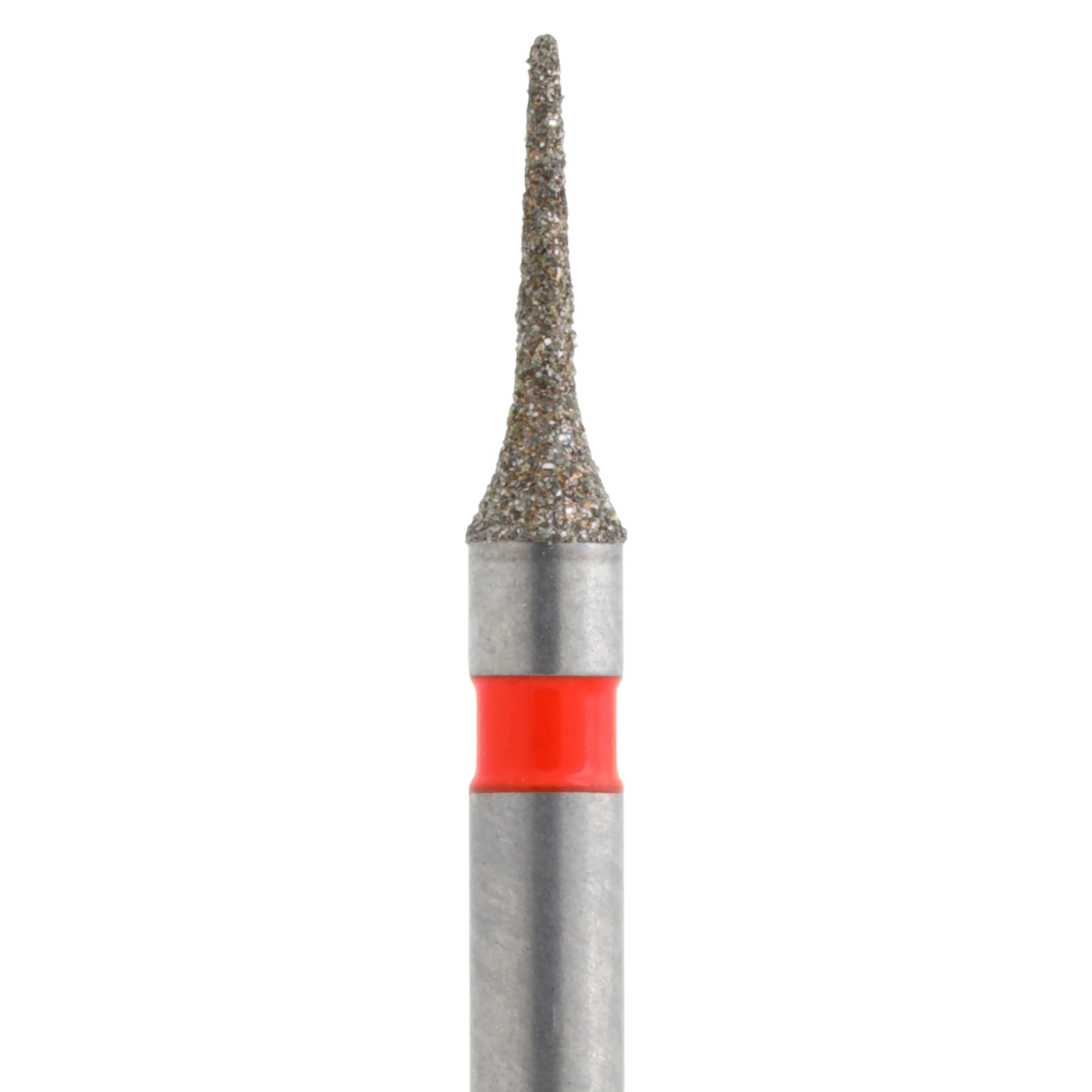 Meisinger Single-Use Sterile Diamond Bur, Friction Grip, Interproximal Mosquito, #1416F, 1.6 mm, Fine (Red), 25/Pk thumbnail 2