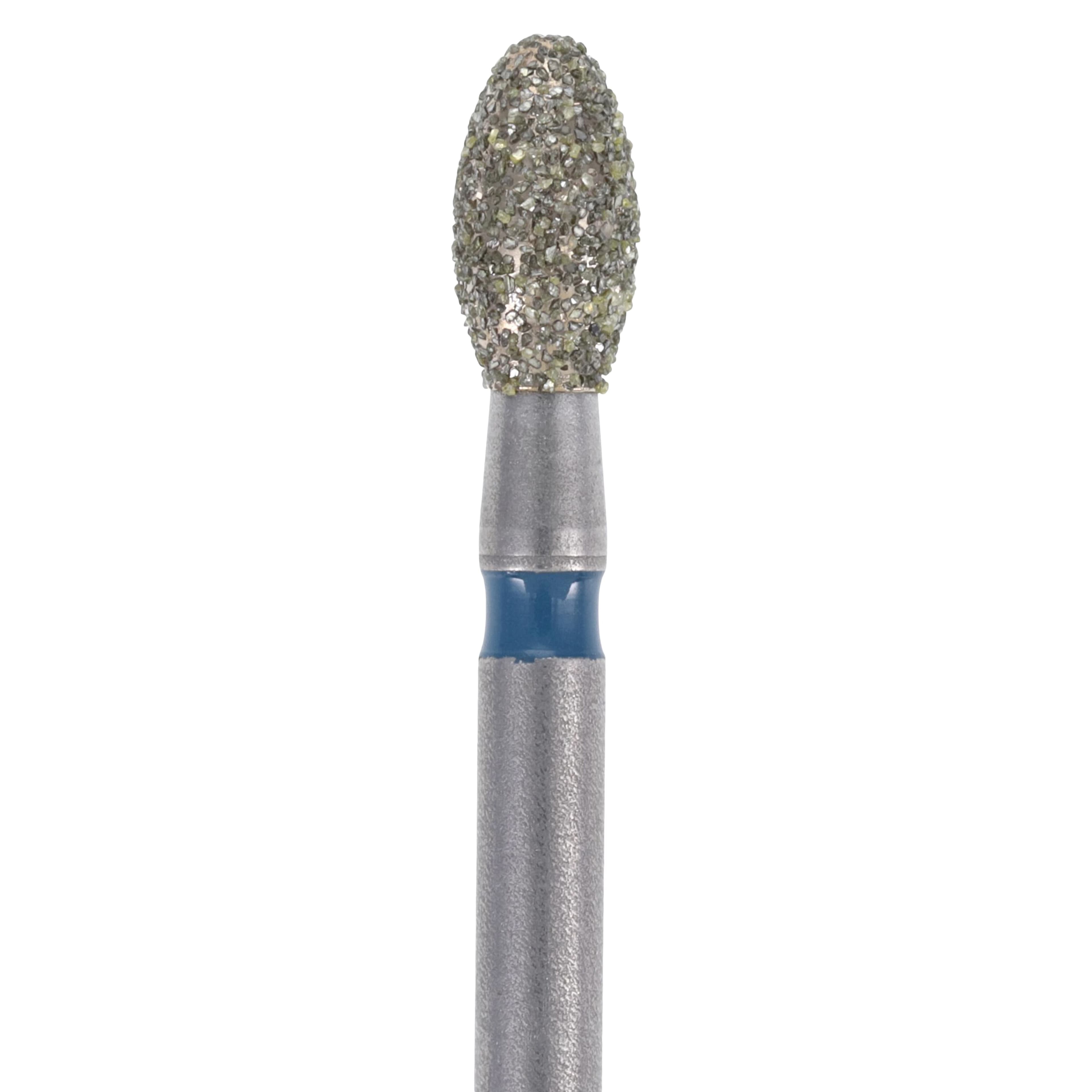 Meisinger Single-Use Sterile Diamond Burs, FG, Egg, #1900M, 2.3 mm, Medium, Blue, 25/Pk thumbnail 2