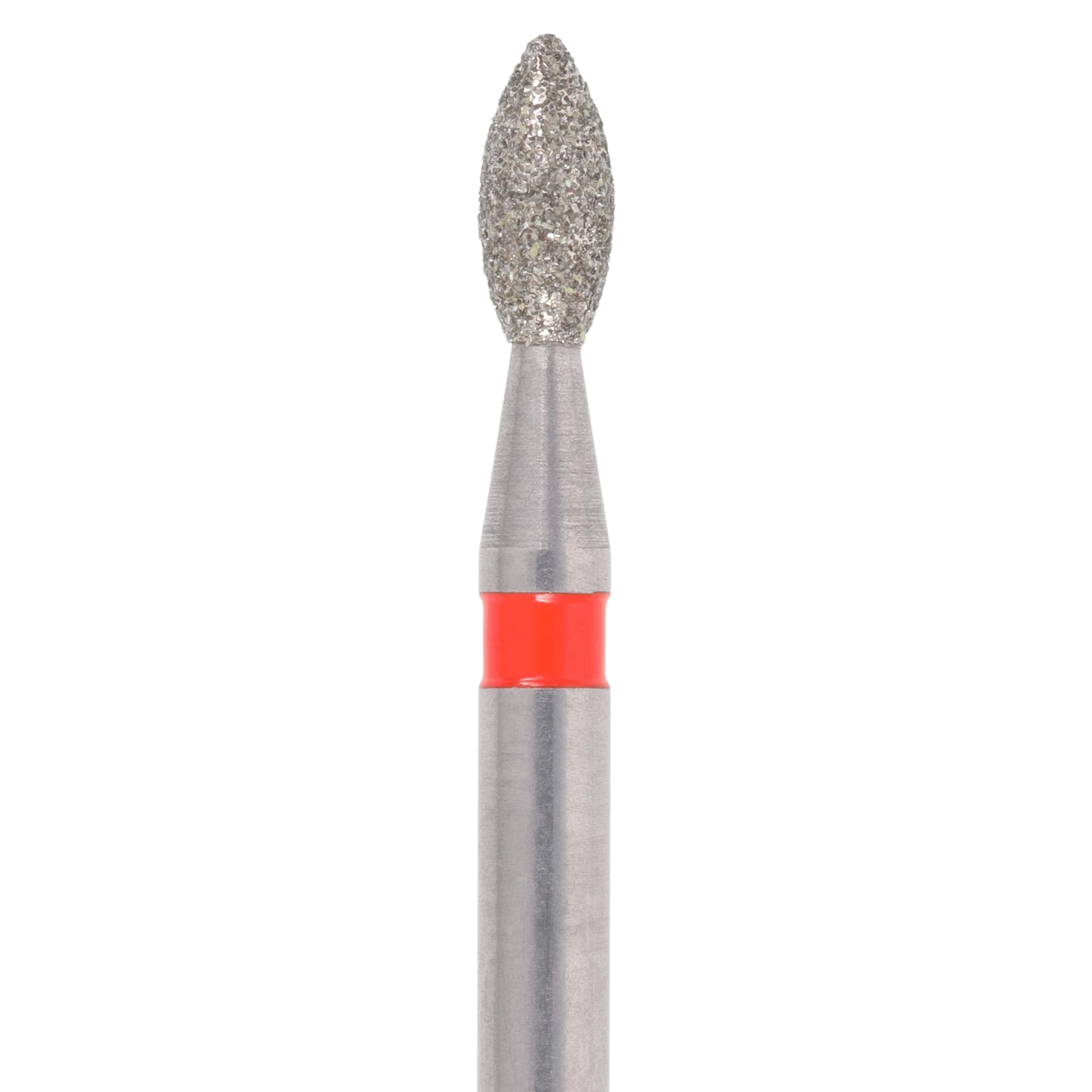 Meisinger Single-Use Sterile Diamond Bur, FG, Pointed Football, #1916F, 1.6 mm, Fine, Red, 25/Pk thumbnail 2
