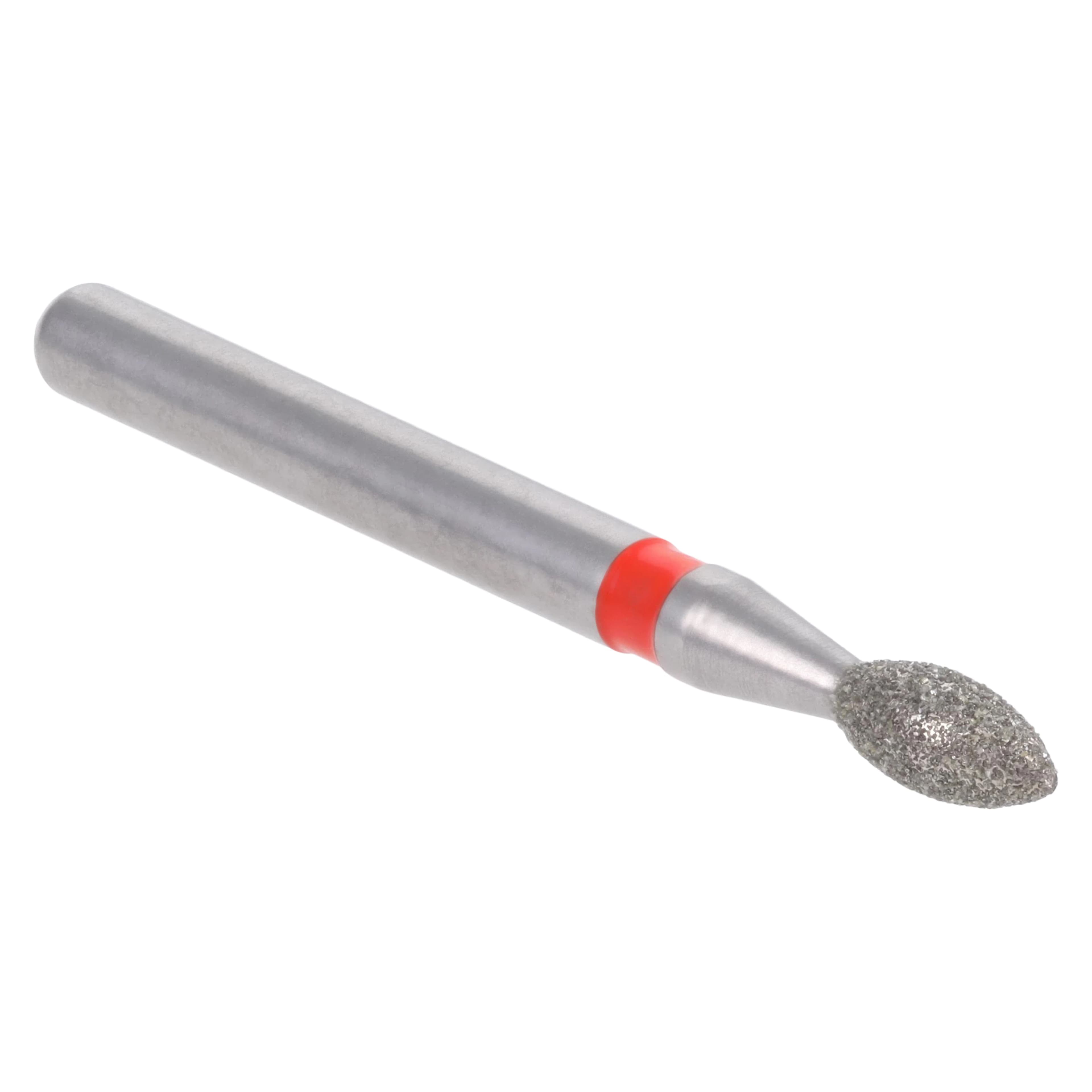 Meisinger Single-Use Sterile Diamond Bur, FG, Pointed Football, #1916F, 1.6 mm, Fine, Red, 25/Pk thumbnail 3