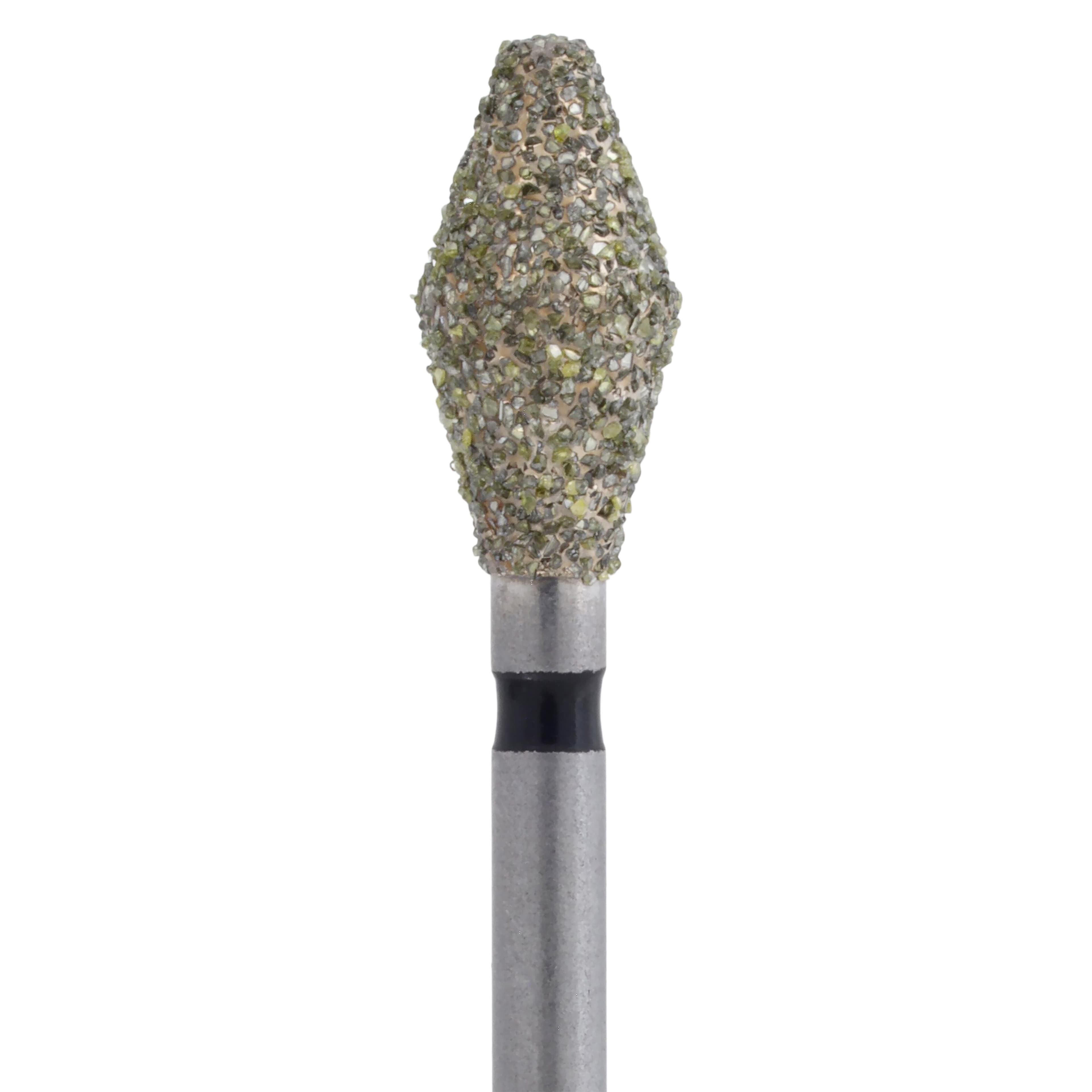 Meisinger Single-Use Sterile Diamond Bur, FG, Barrel, #2137C, 3.7 mm, Coarse, Green, 25/Pk thumbnail 2