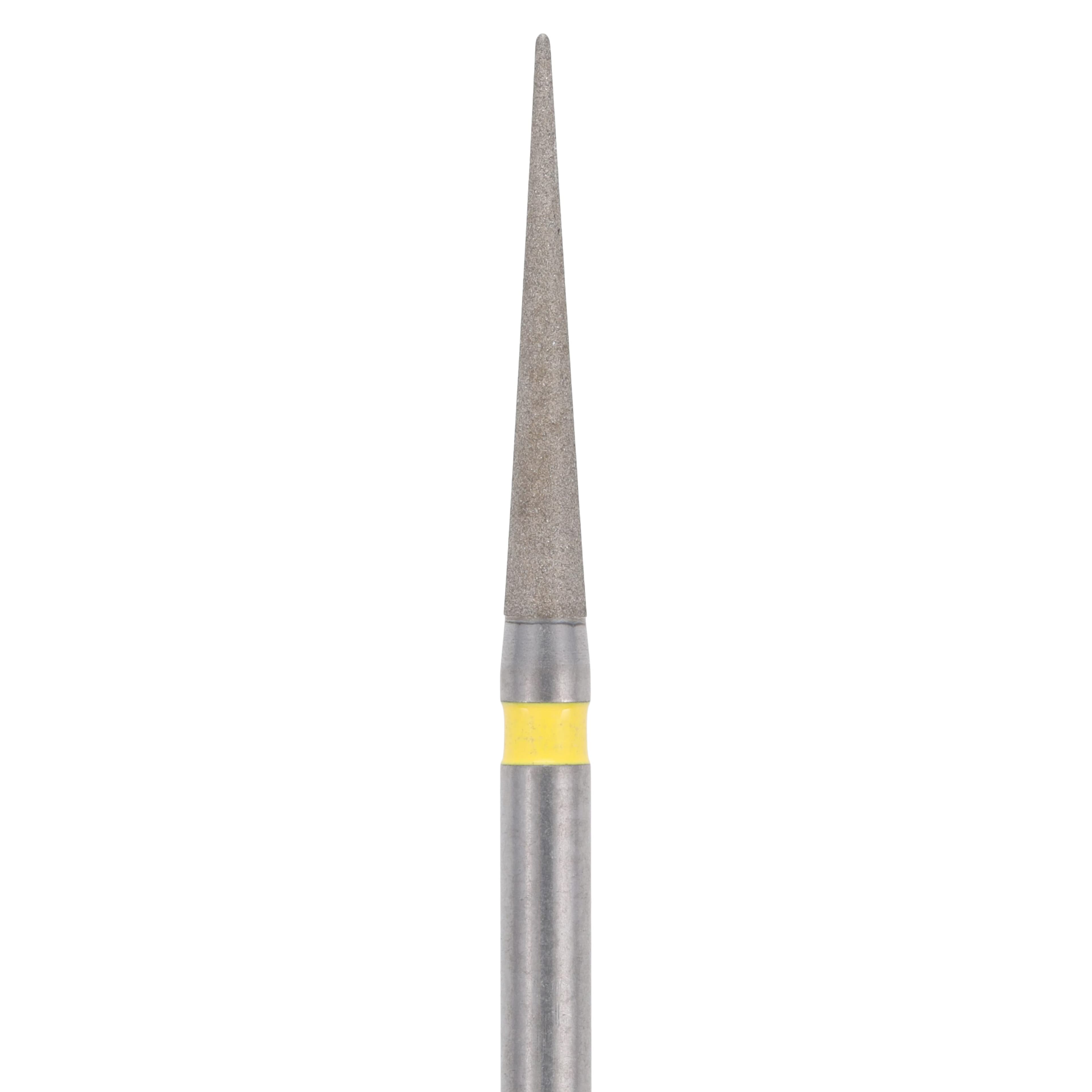 Meisinger Single-Use Sterile Diamond Bur, FG, Needle, #3314.10VF, 1.4 mm, Extra Fine, Yellow, 25/Pk thumbnail 2