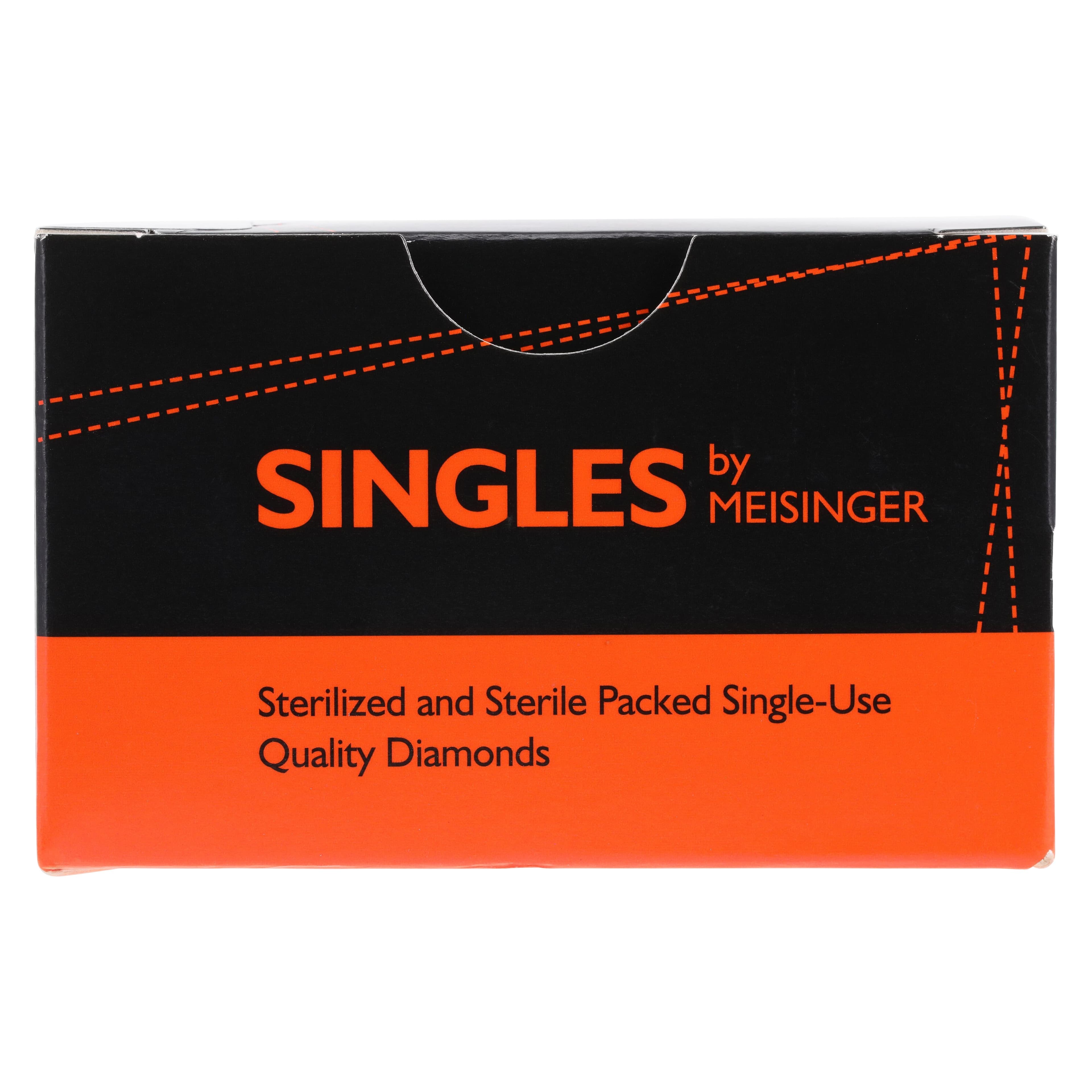 Meisinger Single-Use Sterile Diamond Bur, FG, Needle, #3314.10VF, 1.4 mm, Extra Fine, Yellow, 25/Pk thumbnail 8
