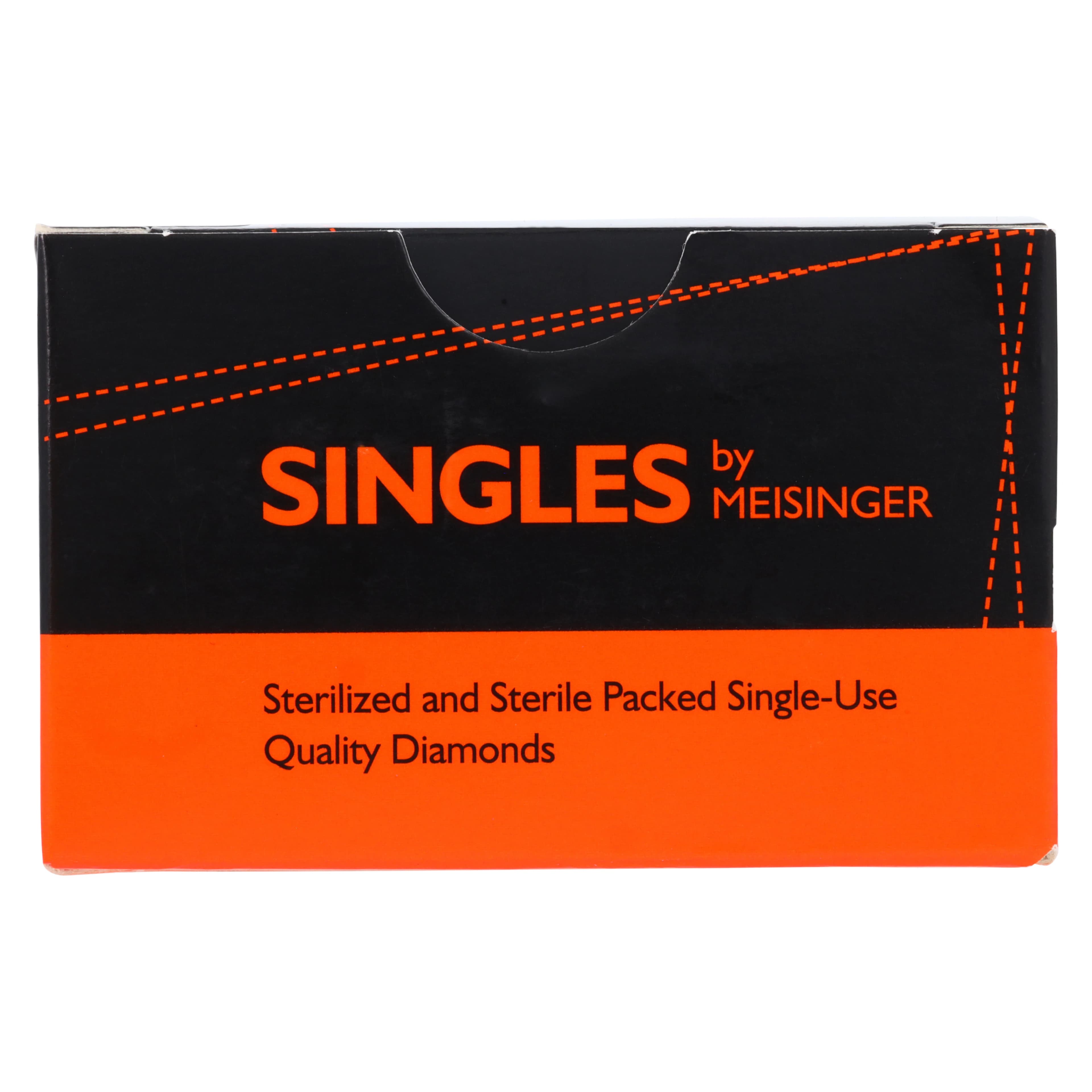 Meisinger FG Single-Use Diamonds, Extra Fine, #3314.8VF, Pointed Needle, 1.4mm Diameter, 8.0mm Length, Yellow, 25/Pk thumbnail 7