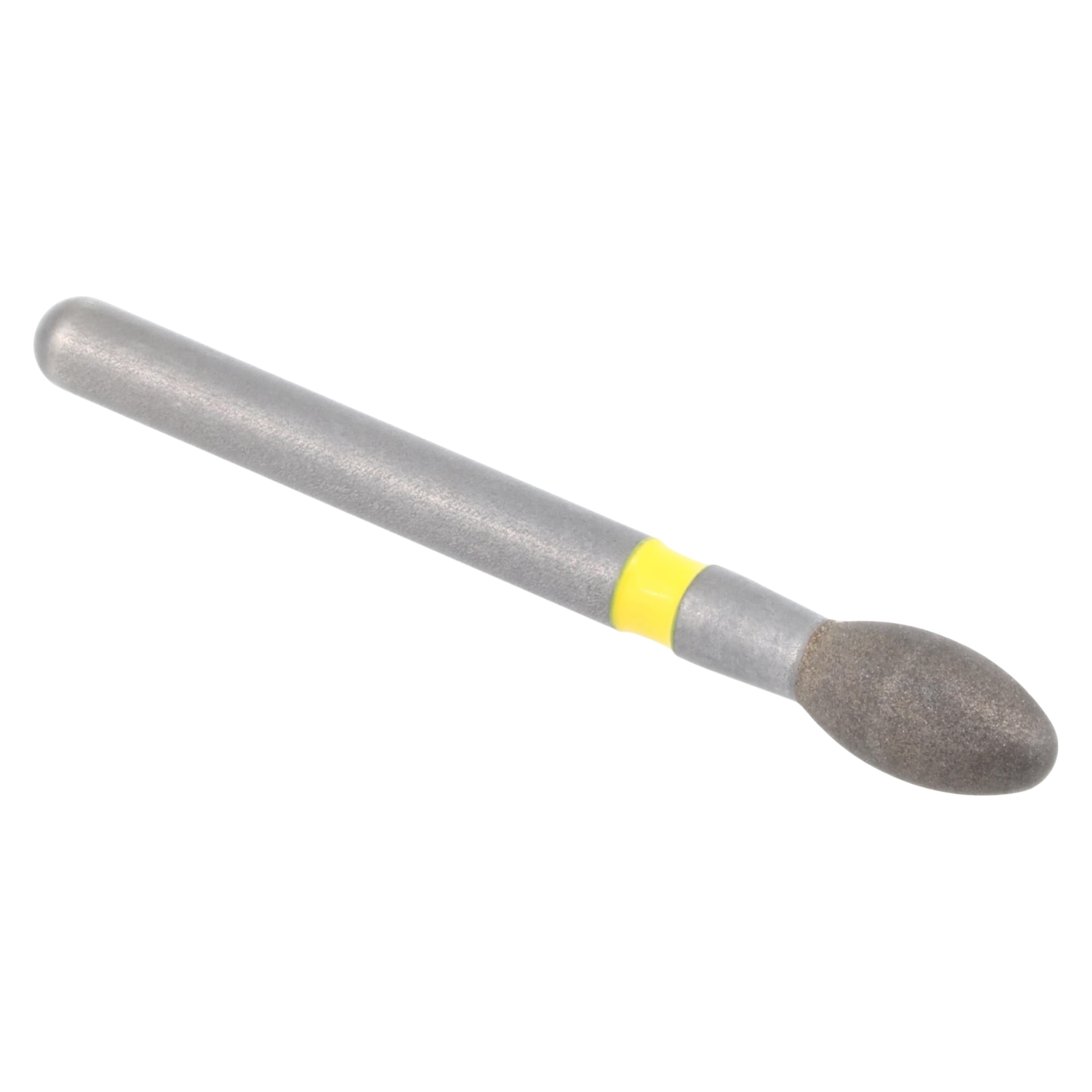 Meisinger Single-Use Sterile Diamond Bur, FG, Football (Egg) Shape, #3900VF, 2.3 mm Head Diameter, Extra Fine Grit, Yellow Band, 25/Pk thumbnail 3