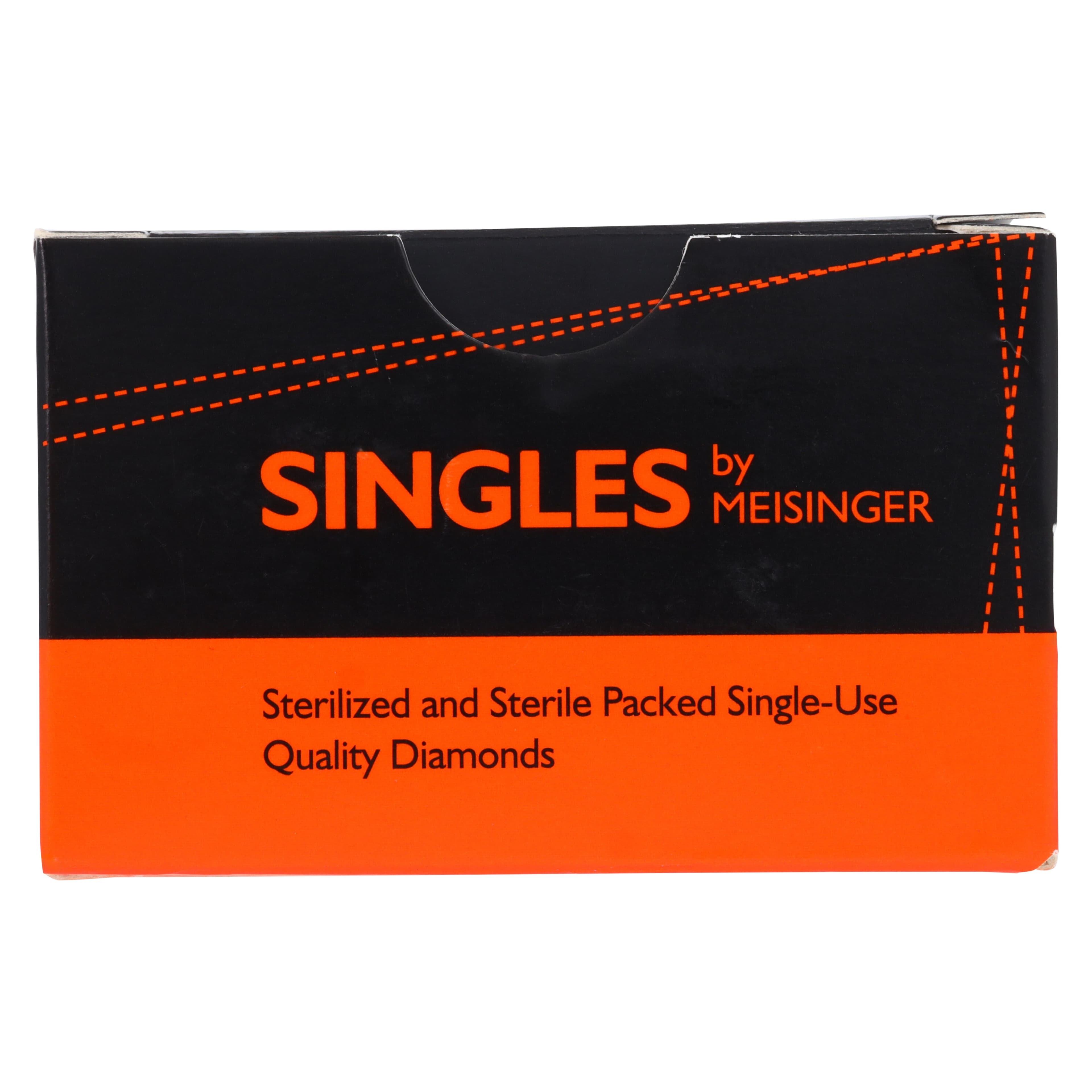 Meisinger Single-Use Sterile Diamond Bur, FG, Football (Egg) Shape, #3900VF, 2.3 mm Head Diameter, Extra Fine Grit, Yellow Band, 25/Pk thumbnail 7