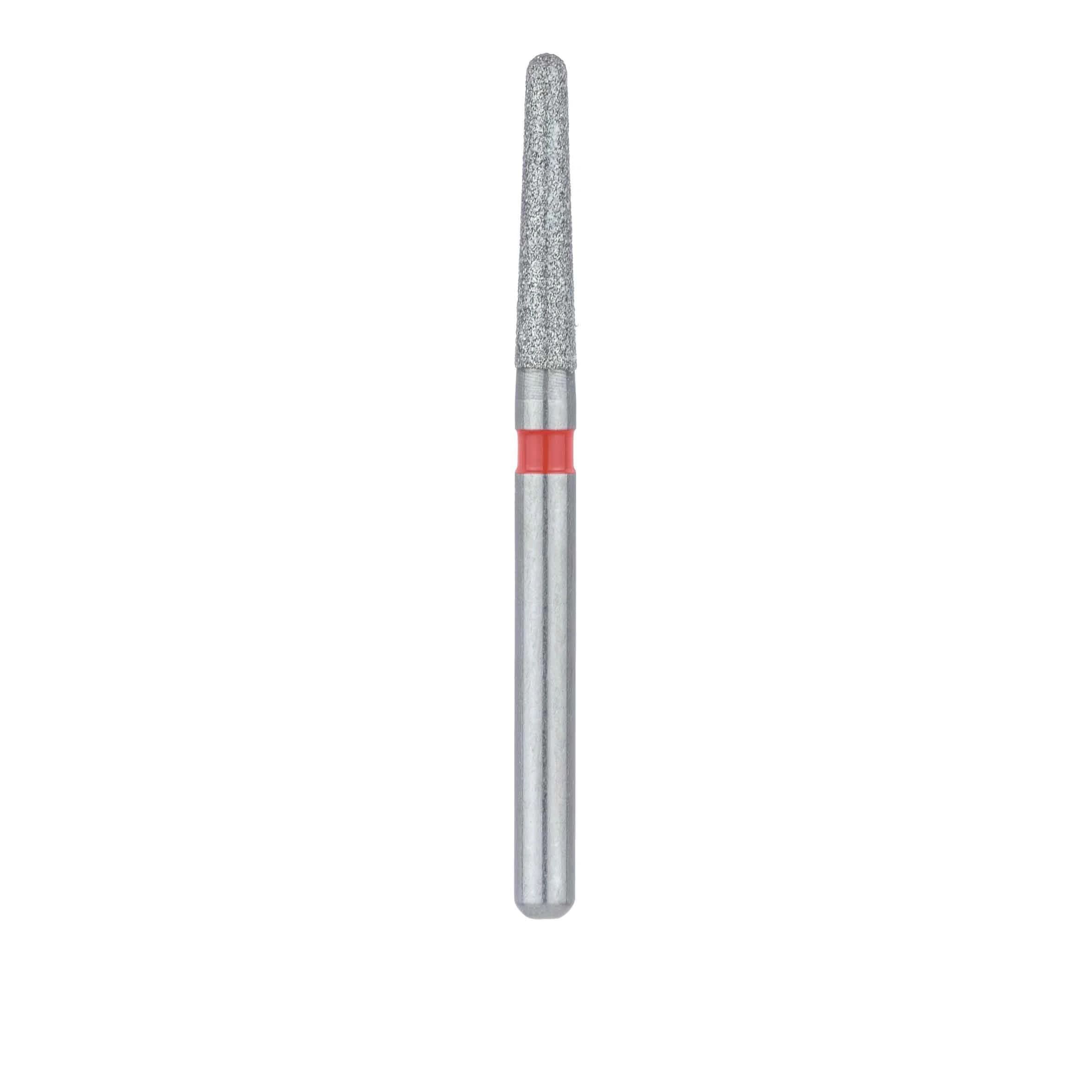Meisinger Multi-Use Diamond Bur, Friction Grip, Round-End Taper Chamfer, 856F, 1.6 mm, Fine, Red, 5/Pk, 856F-016-FG thumbnail 2