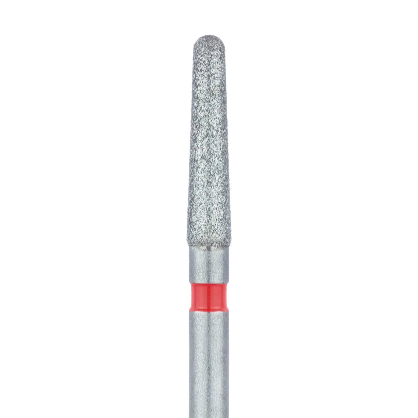 Meisinger Multi-Use Diamond Bur, Friction Grip, Round-End Taper Chamfer, 856F, 1.8 mm, Fine (Red), 5/Pk, 856F-018-FG - Multi-Use Diamond Bur, Friction Grip, Round-End Taper Chamfer, 856F, 1.8 mm, Fine, Red, 5/Pk, 856F-018-FG - Image 1