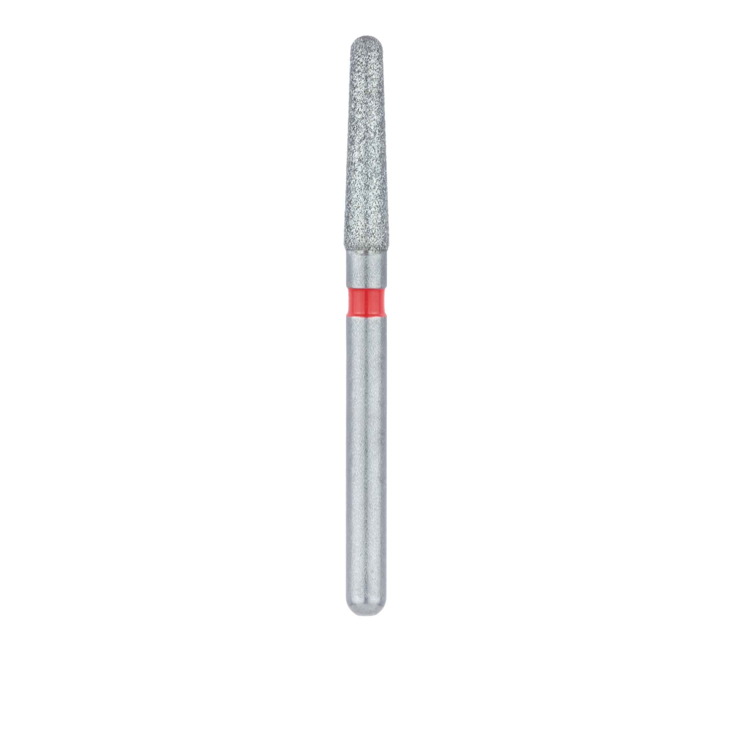 Meisinger Multi-Use Diamond Bur, Friction Grip, Round-End Taper Chamfer, 856F, 1.8 mm, Fine (Red), 5/Pk, 856F-018-FG thumbnail 2