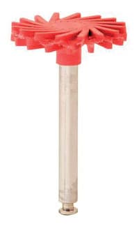 Meisinger LUSTER Twist Porcelain Polisher, Fine, Pink/Red, 14mm, RA Shank, 2/Pkg, 9771F-140-RA thumbnail 2
