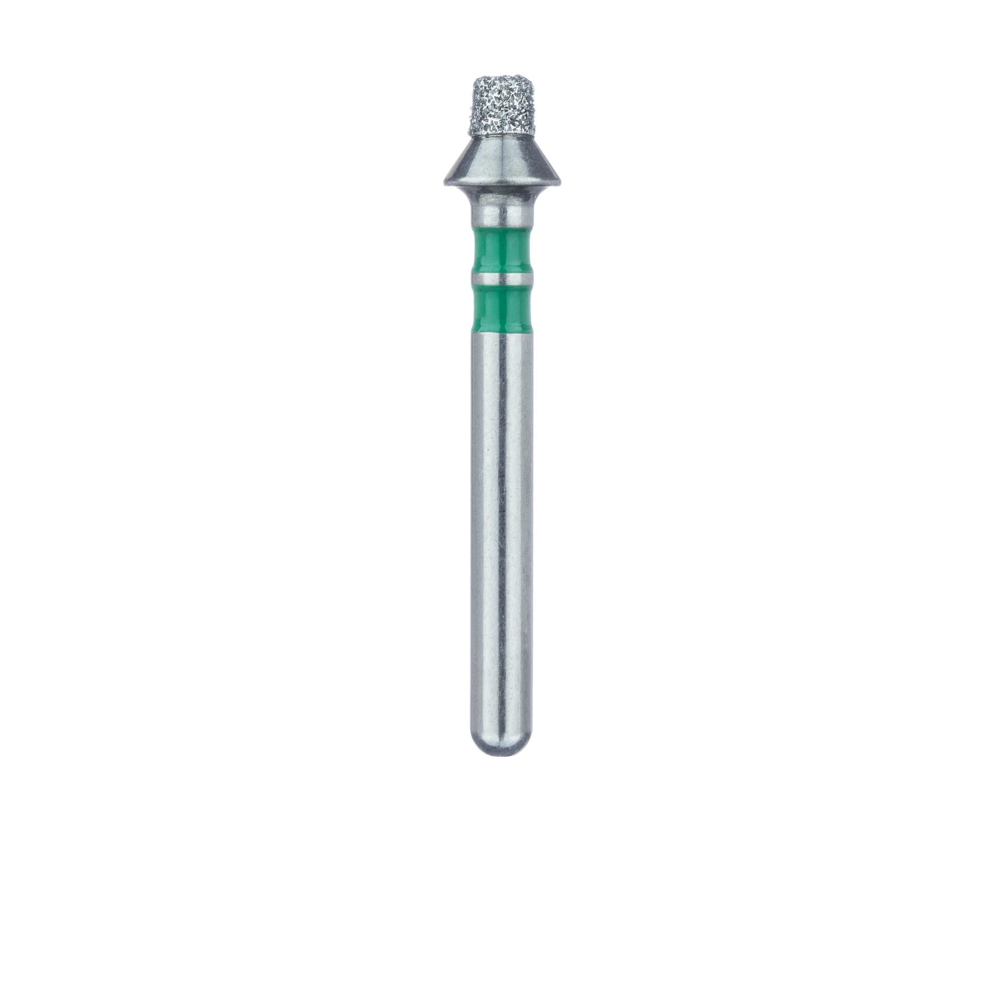 Meisinger 828TG-017 FG Coarse Occlusal Reduction Diamond Bur, Tapered, Green, 1.5mm Depth, 5/Pack thumbnail 2