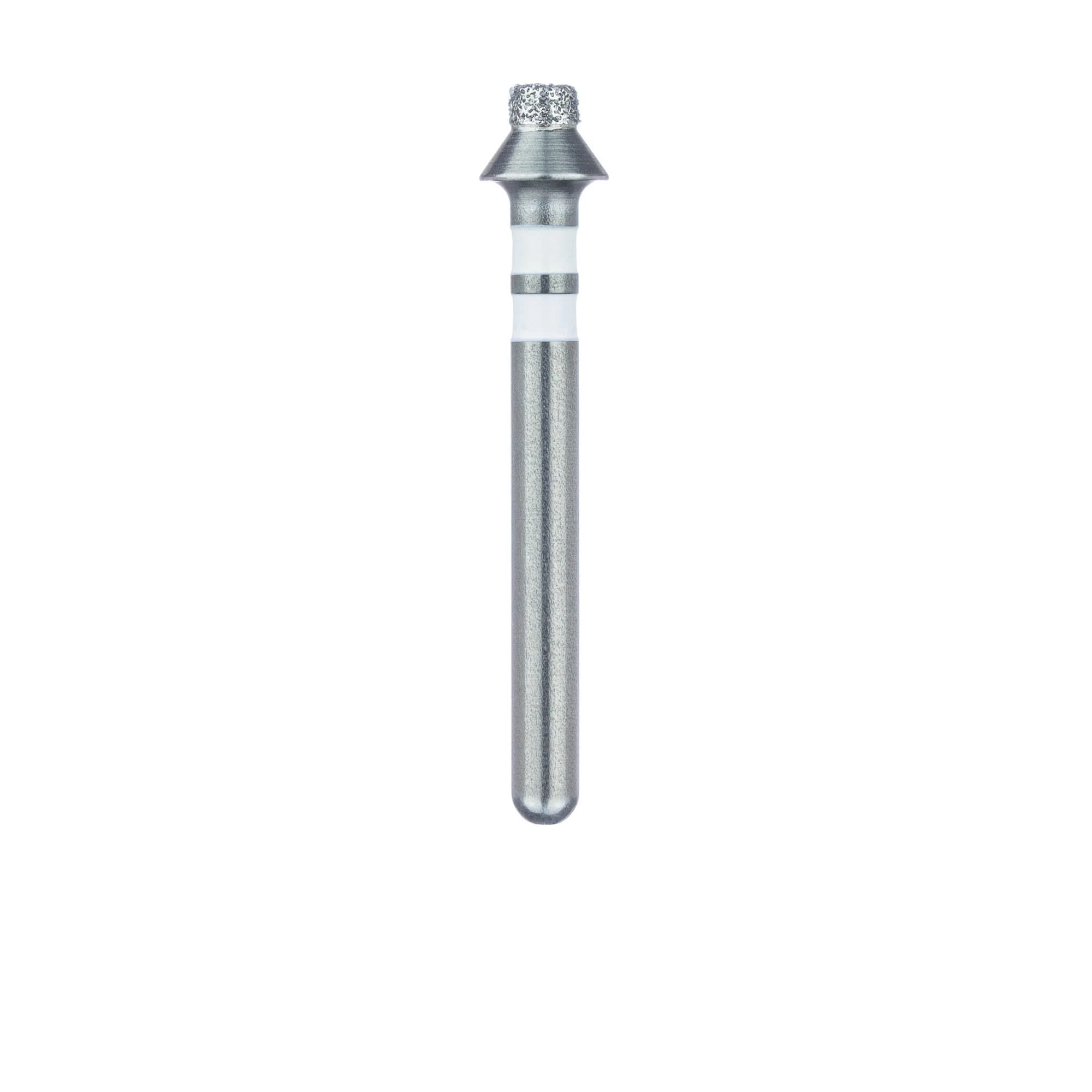Meisinger 828TW-017 FG Occlusal Reduction Diamond Bur, Tapered, 1.0mm Depth, White, 5/Pack thumbnail 2