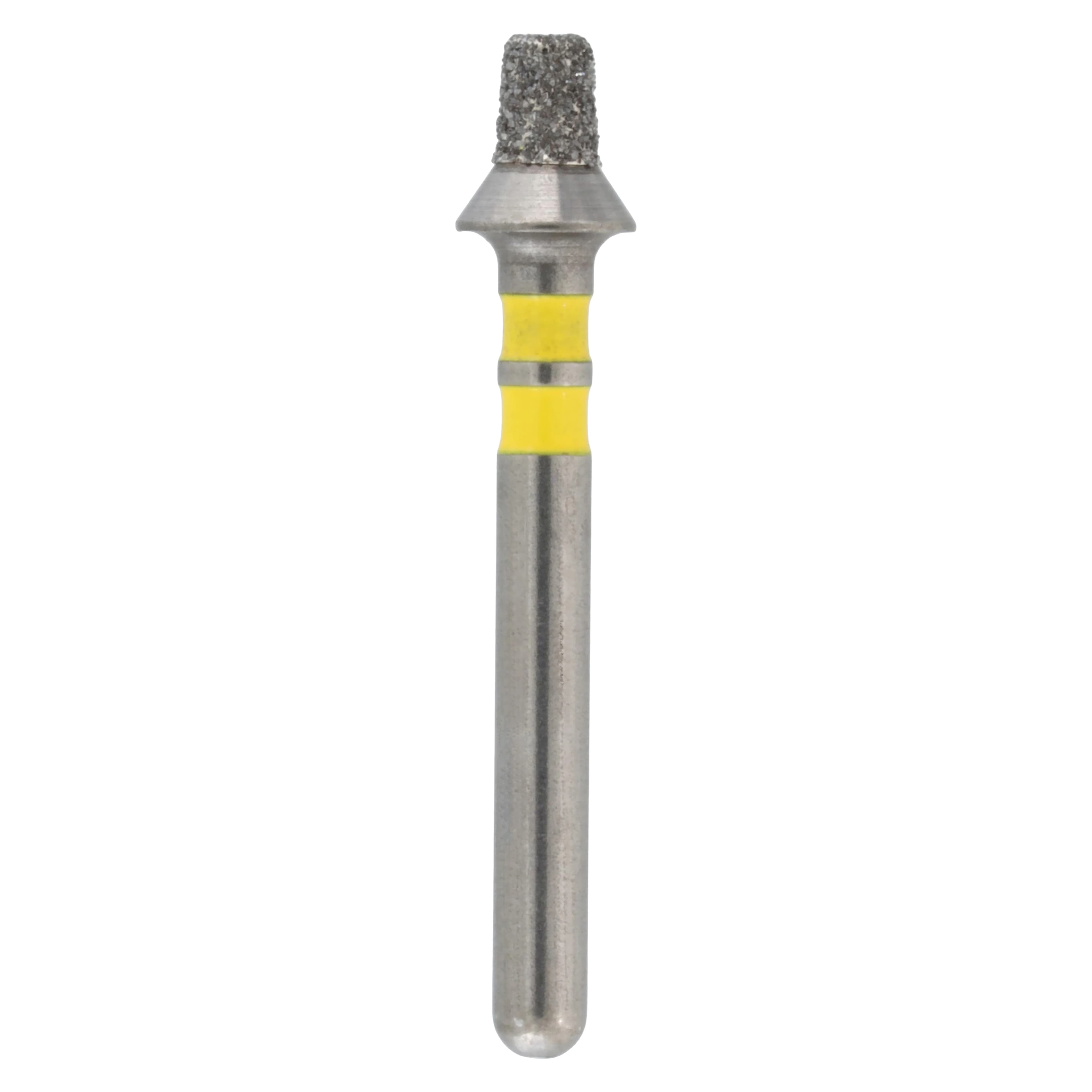 Meisinger 828TY-017 FG Tapered Occlusal Reduction Diamond Bur, Coarse, Yellow, 1.7mm Head, 2.0mm Depth, 5/Pack - Meisinger Diamond, FG, Fine, Red, Occlusal Reduction, 828TY-017, Pkg/5 - Image 1