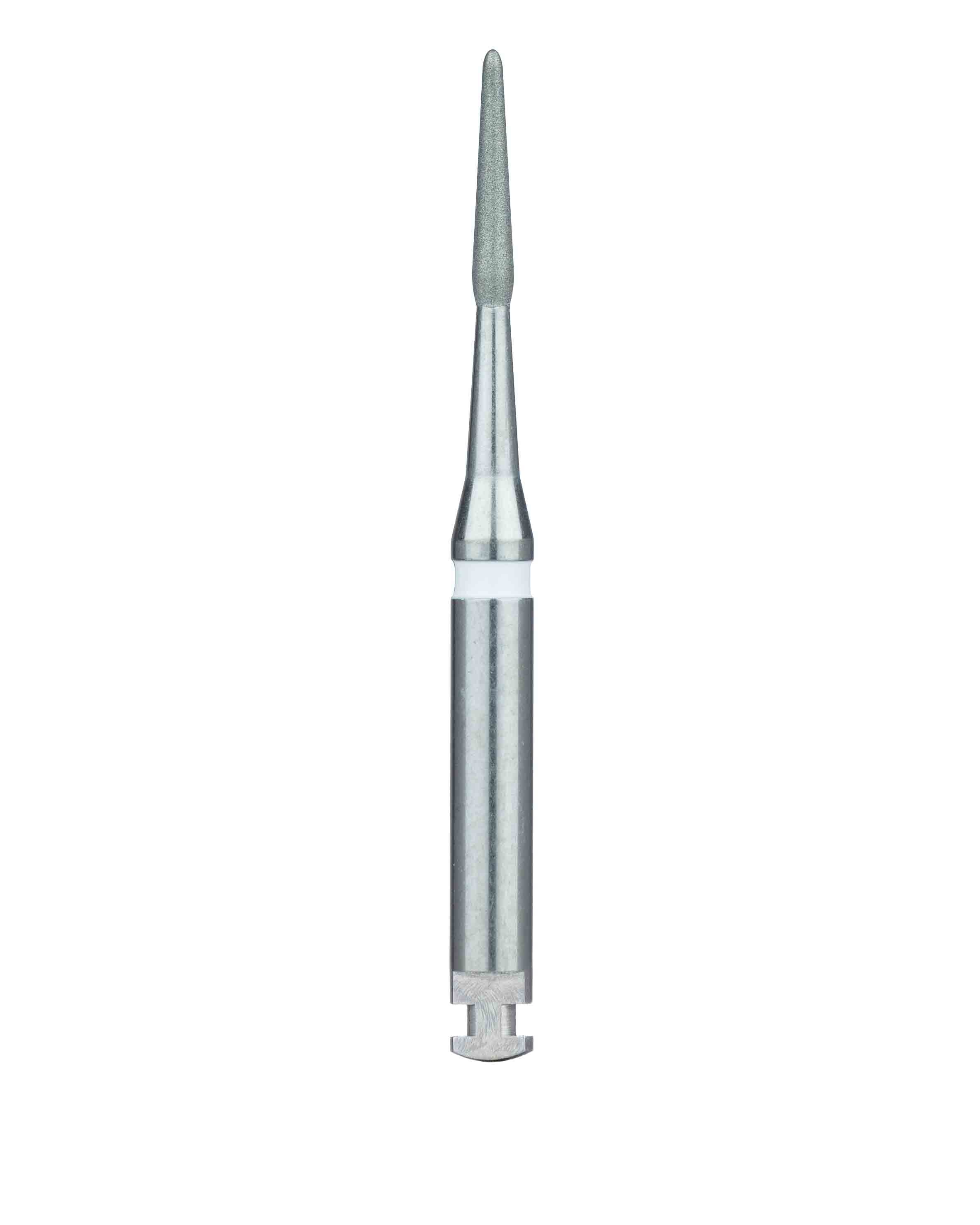 Meisinger 849LU-012 Diamond Round End Taper Bur, Ultra Fine, 1.2 mm, Perio Planing, Pack of 5 thumbnail 2