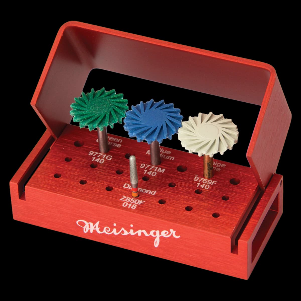 Meisinger Zirconia Finishing and Polishing Intraoral Kit, DSZ21, According to Dentsply Sirona - Zirconia Finishing and Polishing Intraoral Kit according to Dentsply Sirona - Zirconia Finishing and Polishing Intraoral Kit according to Dentsply Sirona - Image 1