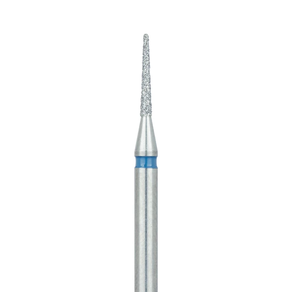 Meisinger 850-012-HP Diamond Bur, Round End Tapered, Medium Grit, 1.2 mm Diameter, 8 mm Working Length, HP Shank, 5/Pack - Meisinger Diamonds 850-012-HP Medium 5/Pk - Image 1