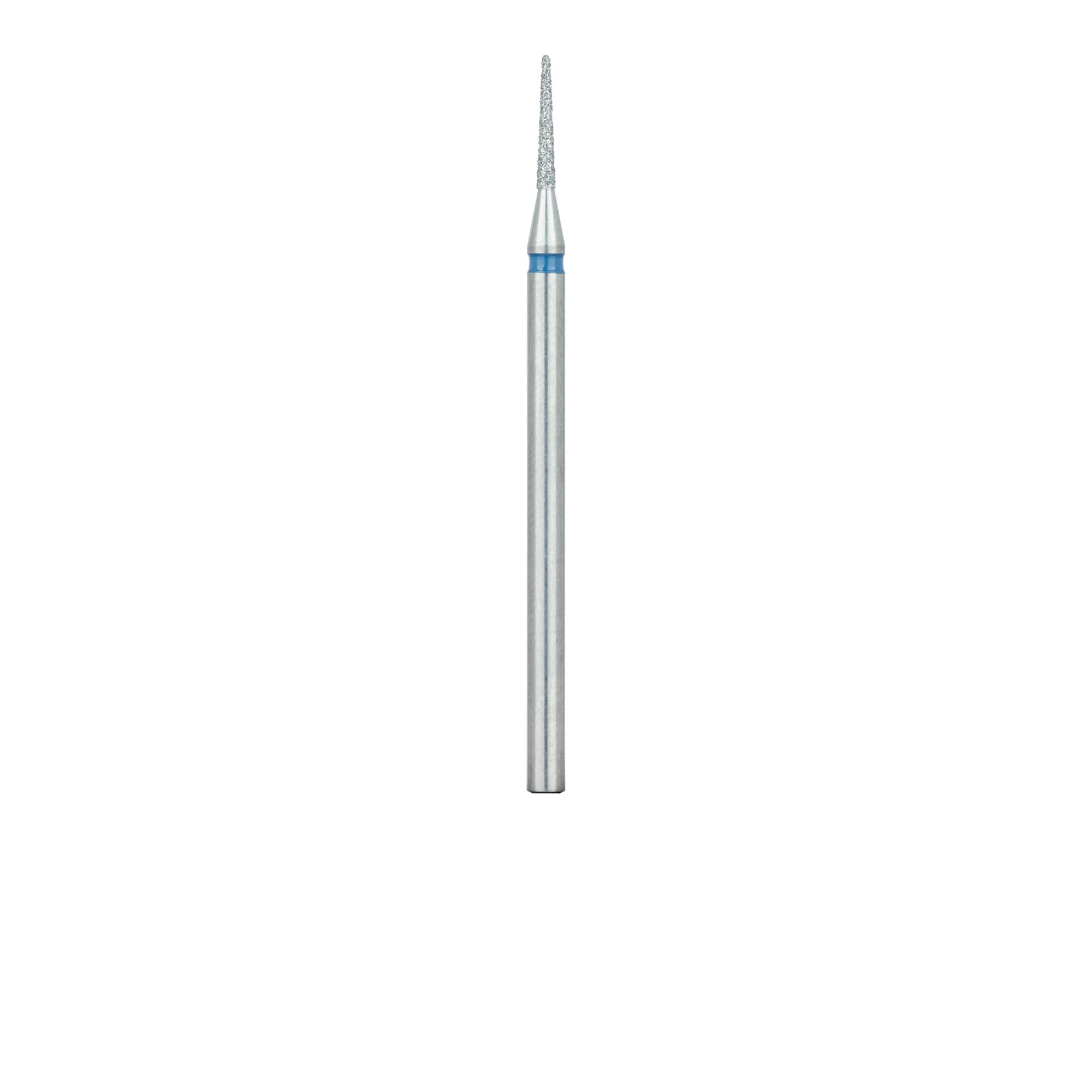 Meisinger 850-012-HP Diamond Bur, Round End Tapered, Medium Grit, 1.2 mm Diameter, 8 mm Working Length, HP Shank, 5/Pack thumbnail 2