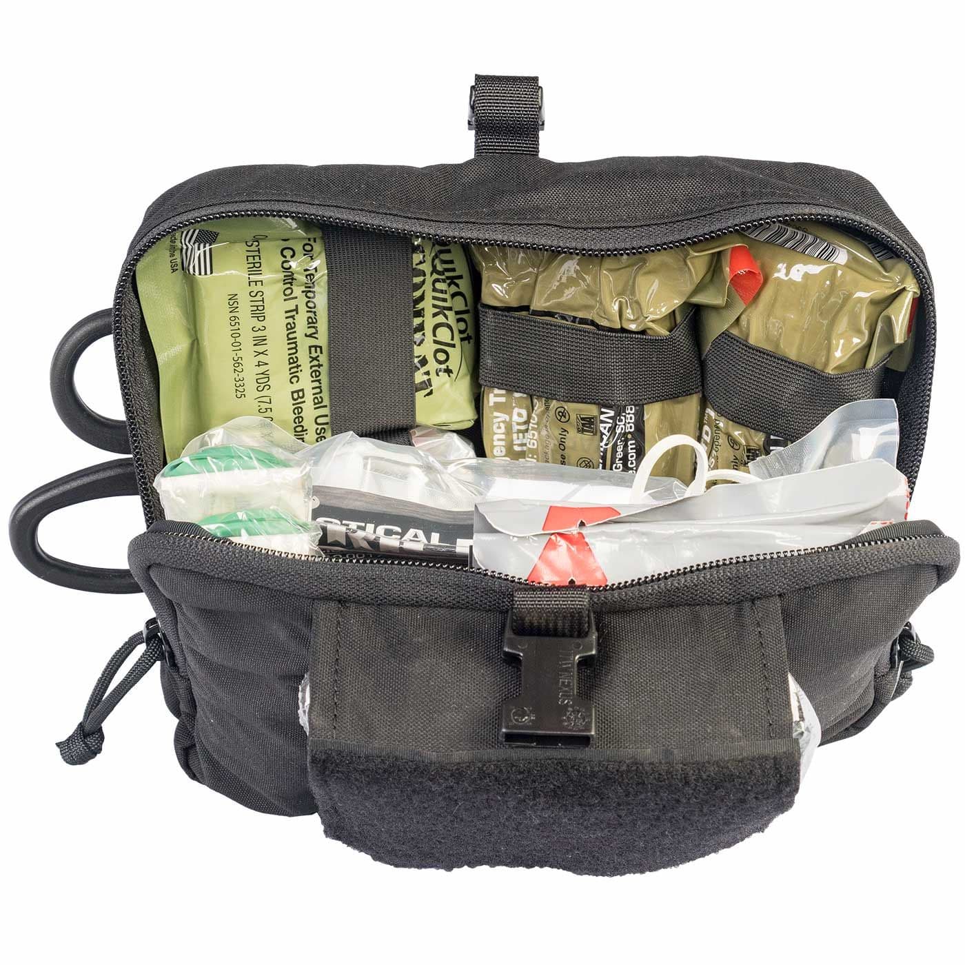North American Rescue NAR-4 Chest Pouch with Gauze, Coyote Brown, 7.75 x 9.75 x 4.5 in - NAR-4 Chest Pouch w/Gauze - Image 1
