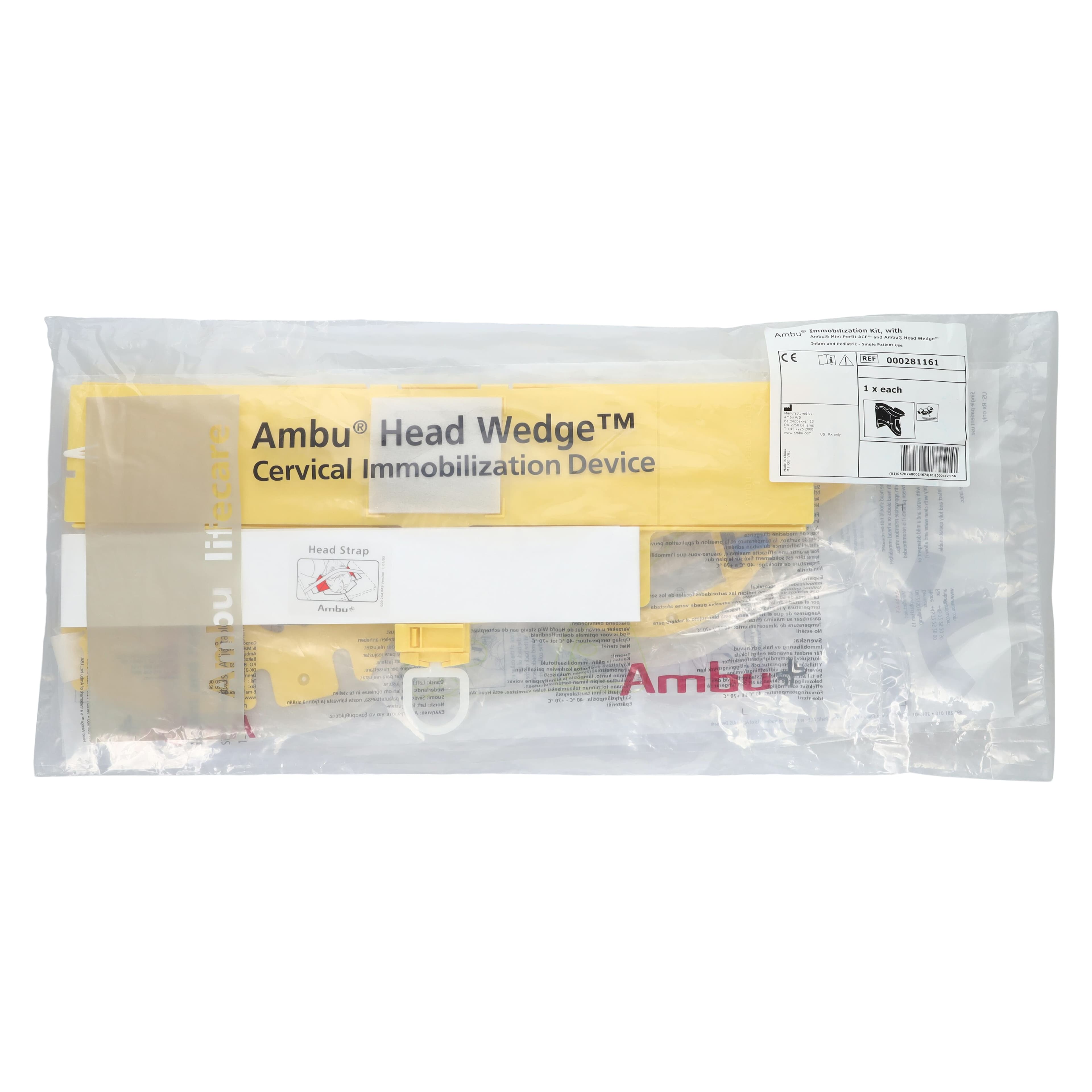 Ambu MiniPerfit Ace Extrication Collar, Pediatric, One Size, Polyethylene, 44x18x1.5cm thumbnail 7