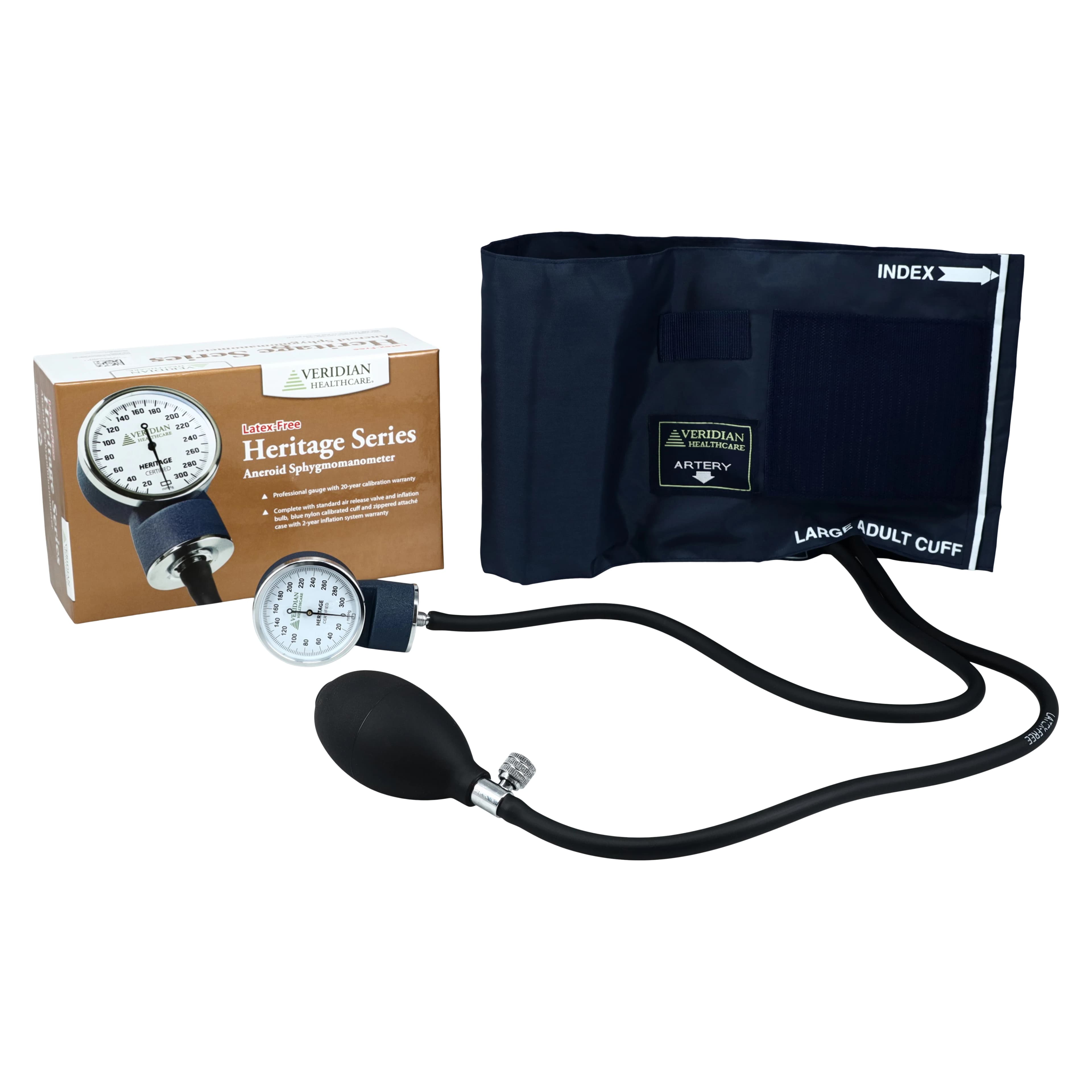 Veridian Healthcare Blood Pressure Cuff, Large Adult, Blue thumbnail 2