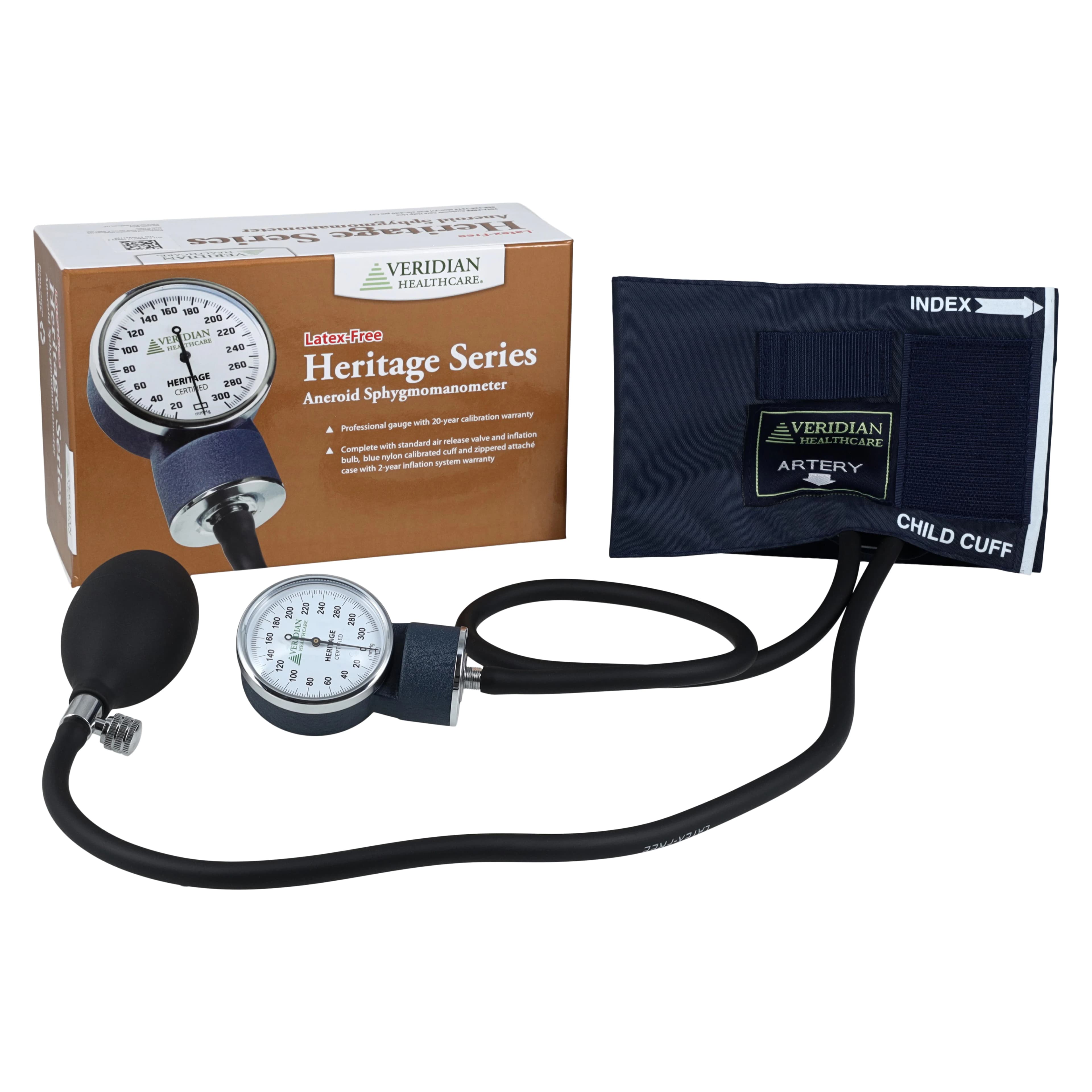Veridian Healthcare Child Blood Pressure Cuff, Blue, Latex-Free, Each thumbnail 2