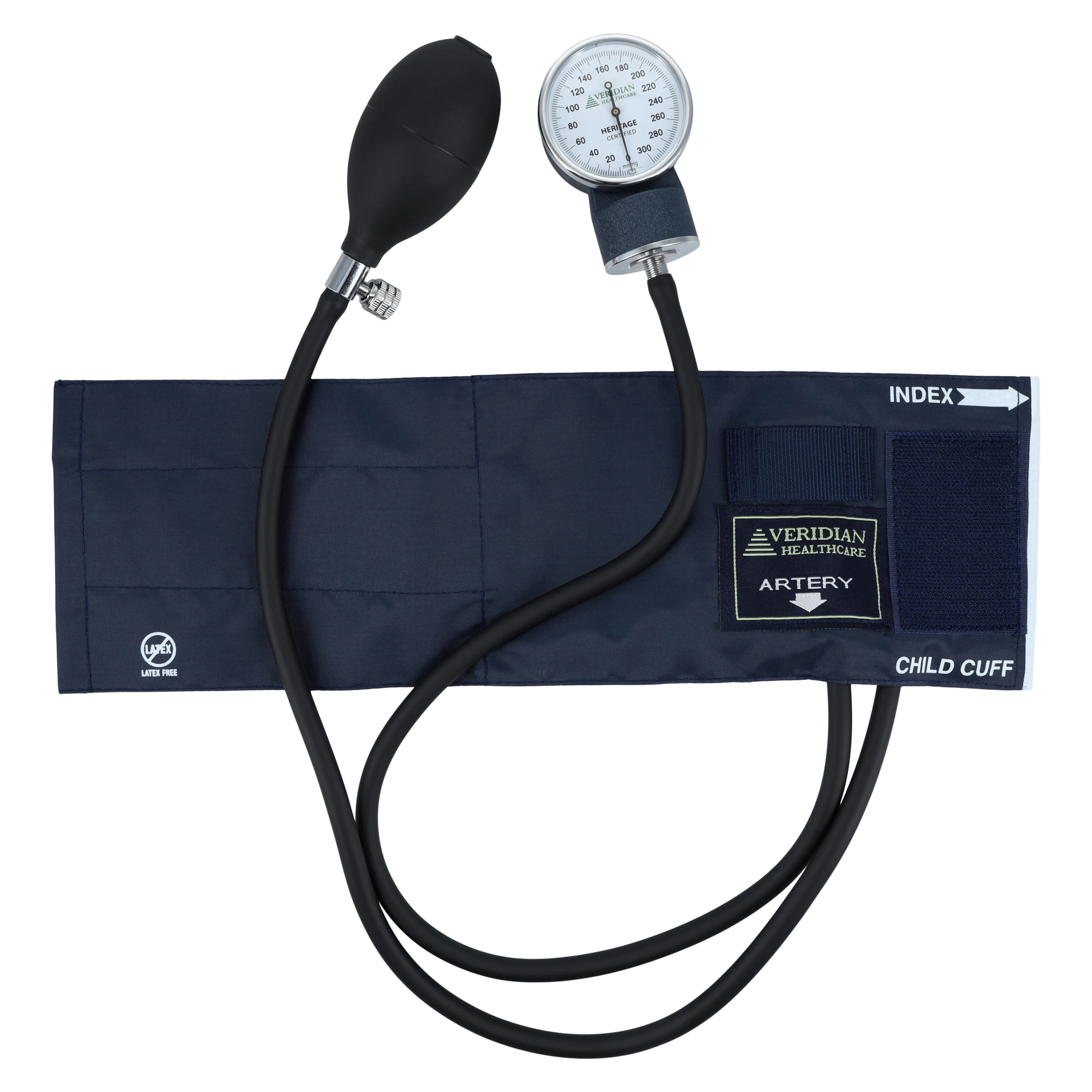 Veridian Healthcare Child Blood Pressure Cuff, Blue, Latex-Free, Each thumbnail 3