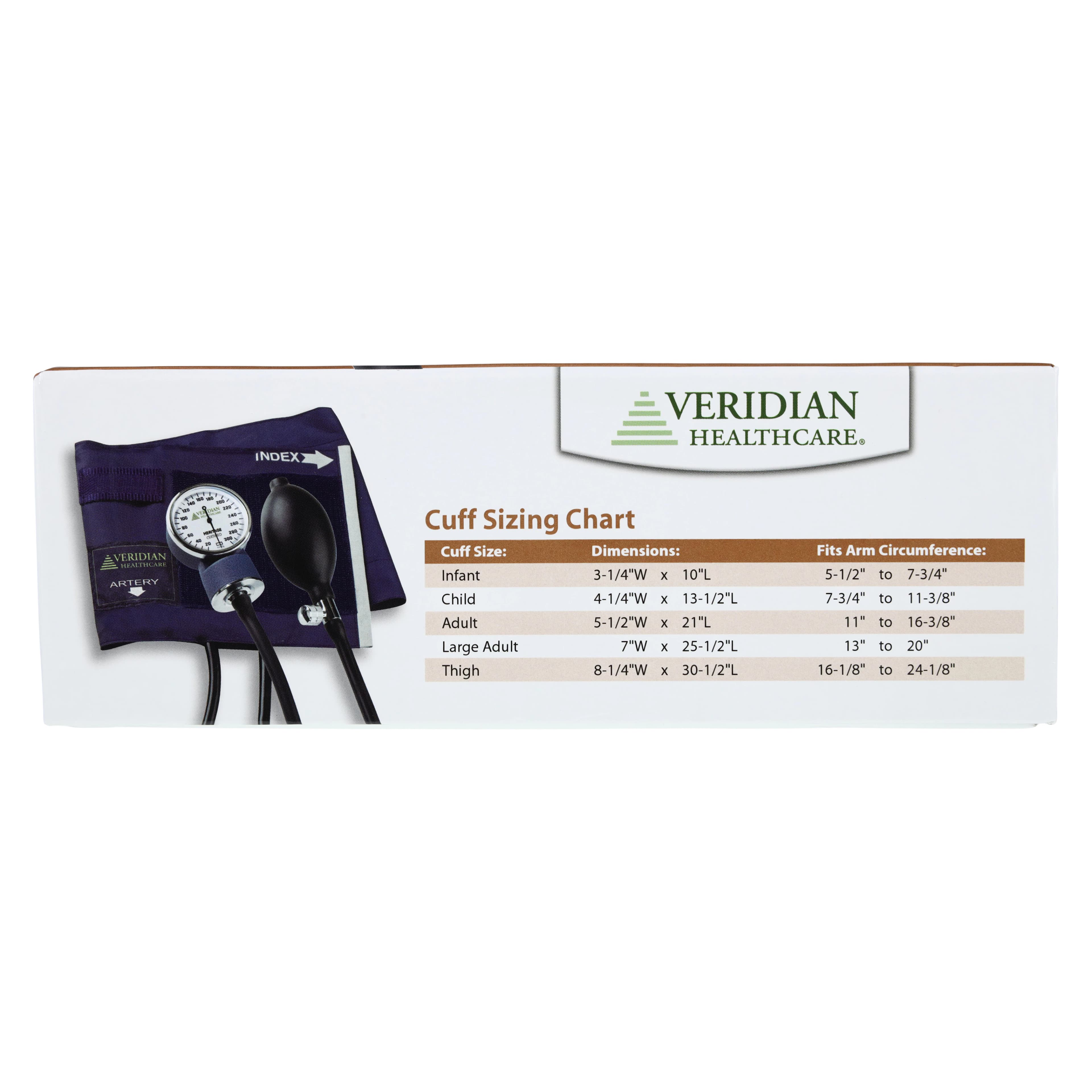 Veridian Healthcare Child Blood Pressure Cuff, Blue, Latex-Free, Each thumbnail 7