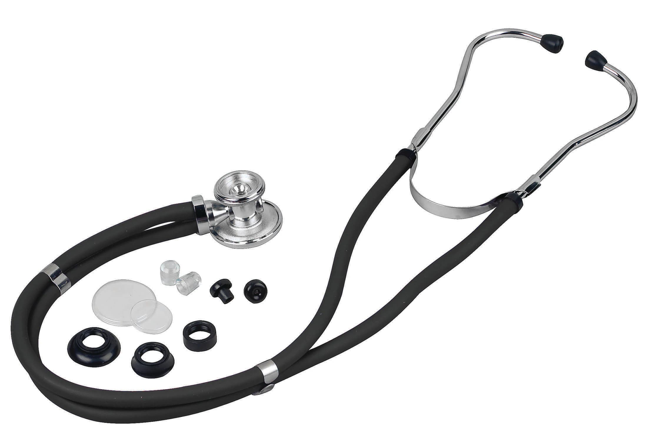 Veridian Healthcare Sprague Stethoscope, Black, 22" - Stethoscope Sprague Black 22" - Image 1